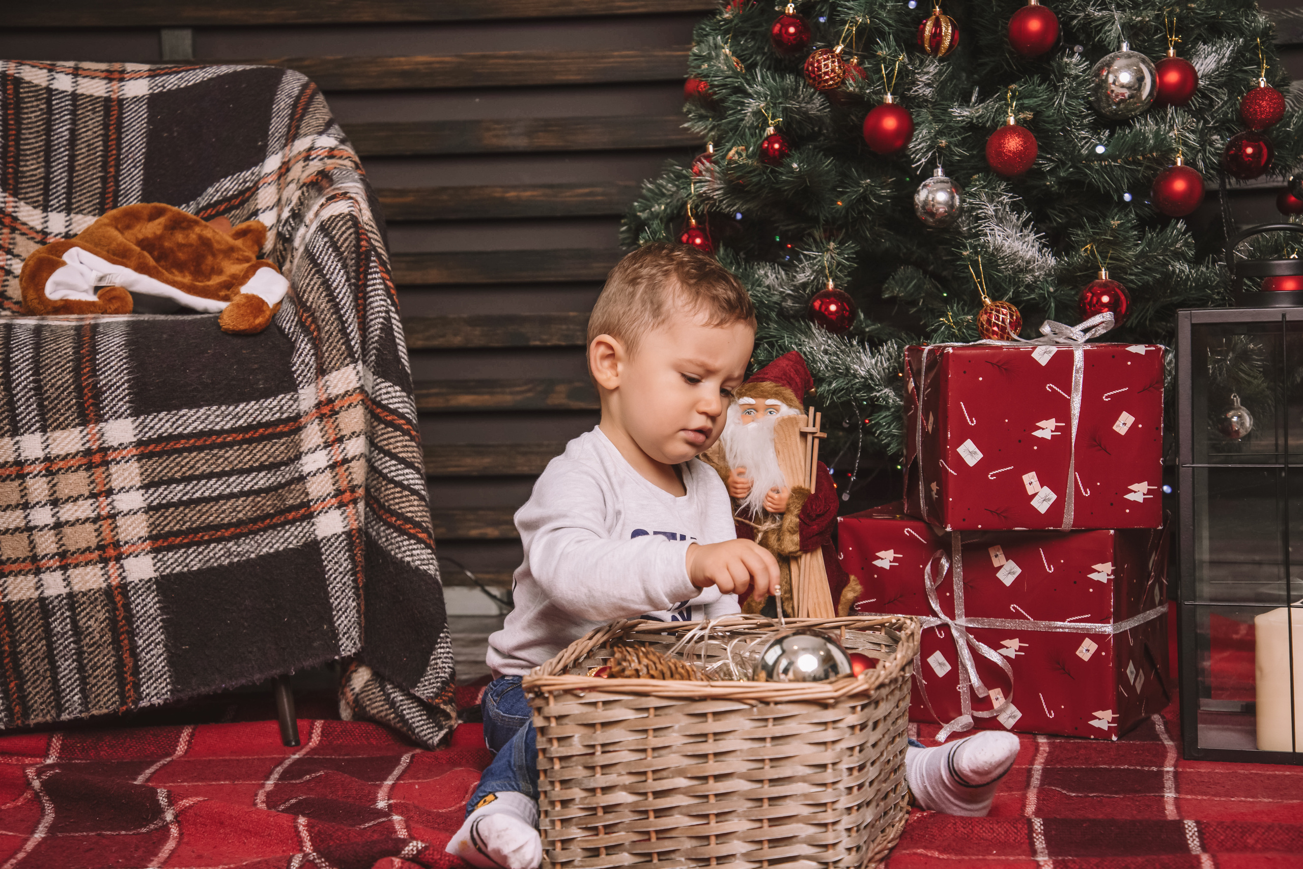 Сімейна новорічна фотосесія в студії. Anastasiia Zaluzhna Fotografin | Mannheim