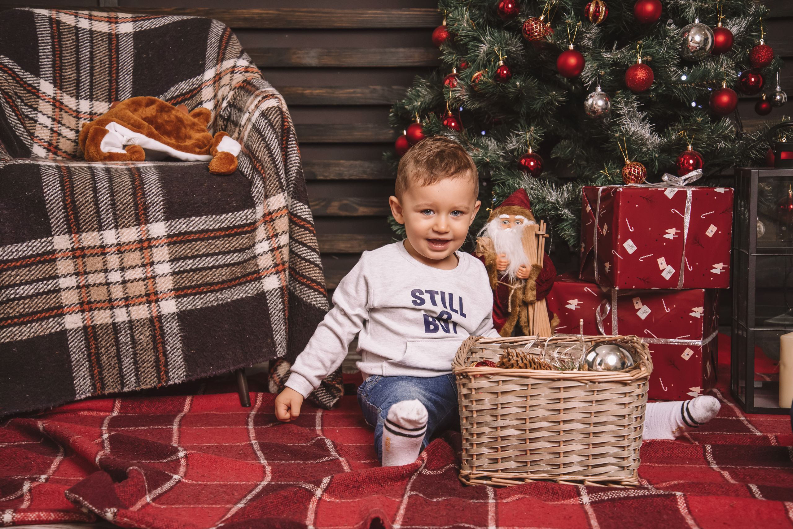 Сімейна новорічна фотосесія в студії. Anastasiia Zaluzhna Fotografin | Mannheim