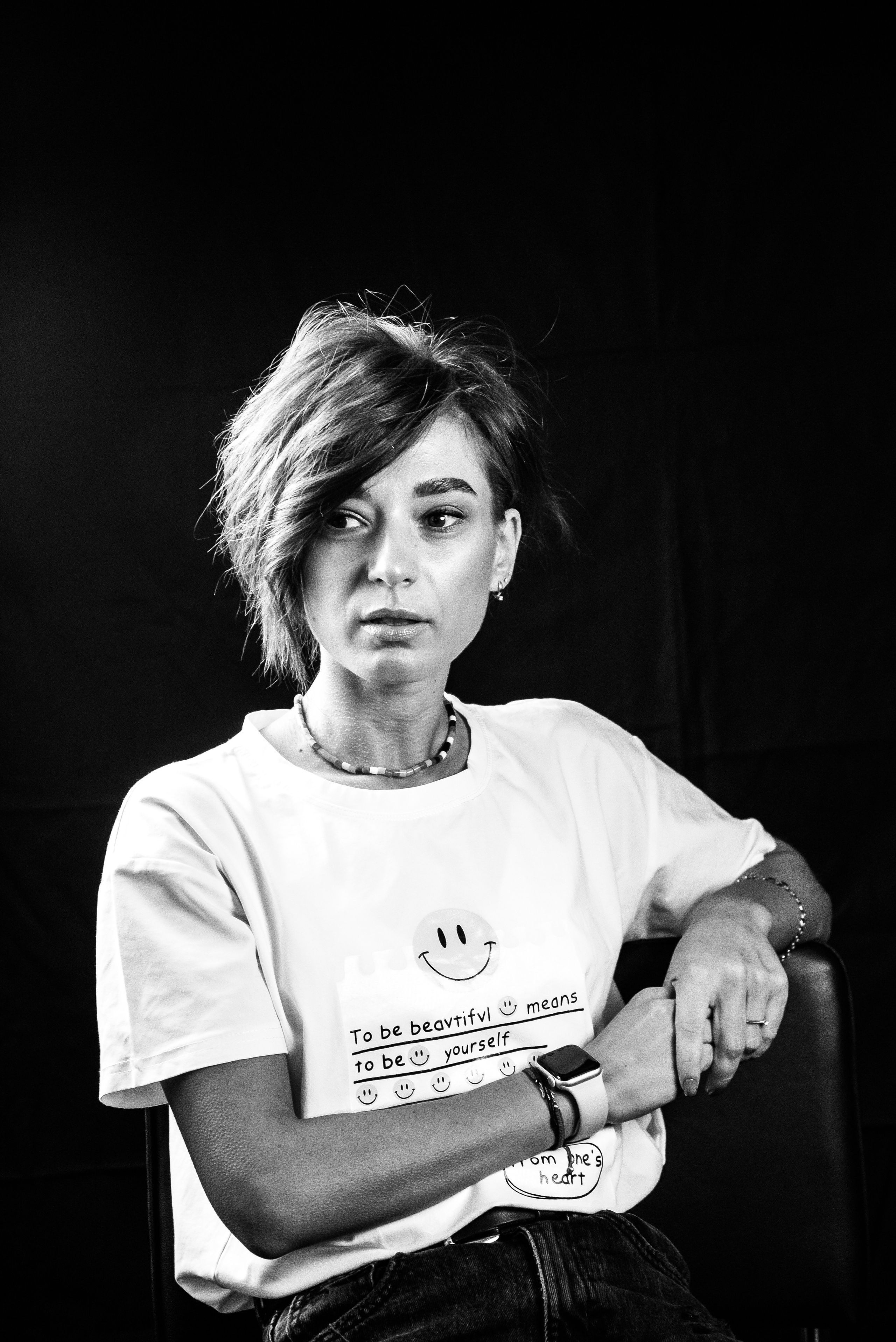 Фотосесія, як терапія. Чорно-білі портрети. Фотограф Анастасія Залужна | Манхайм