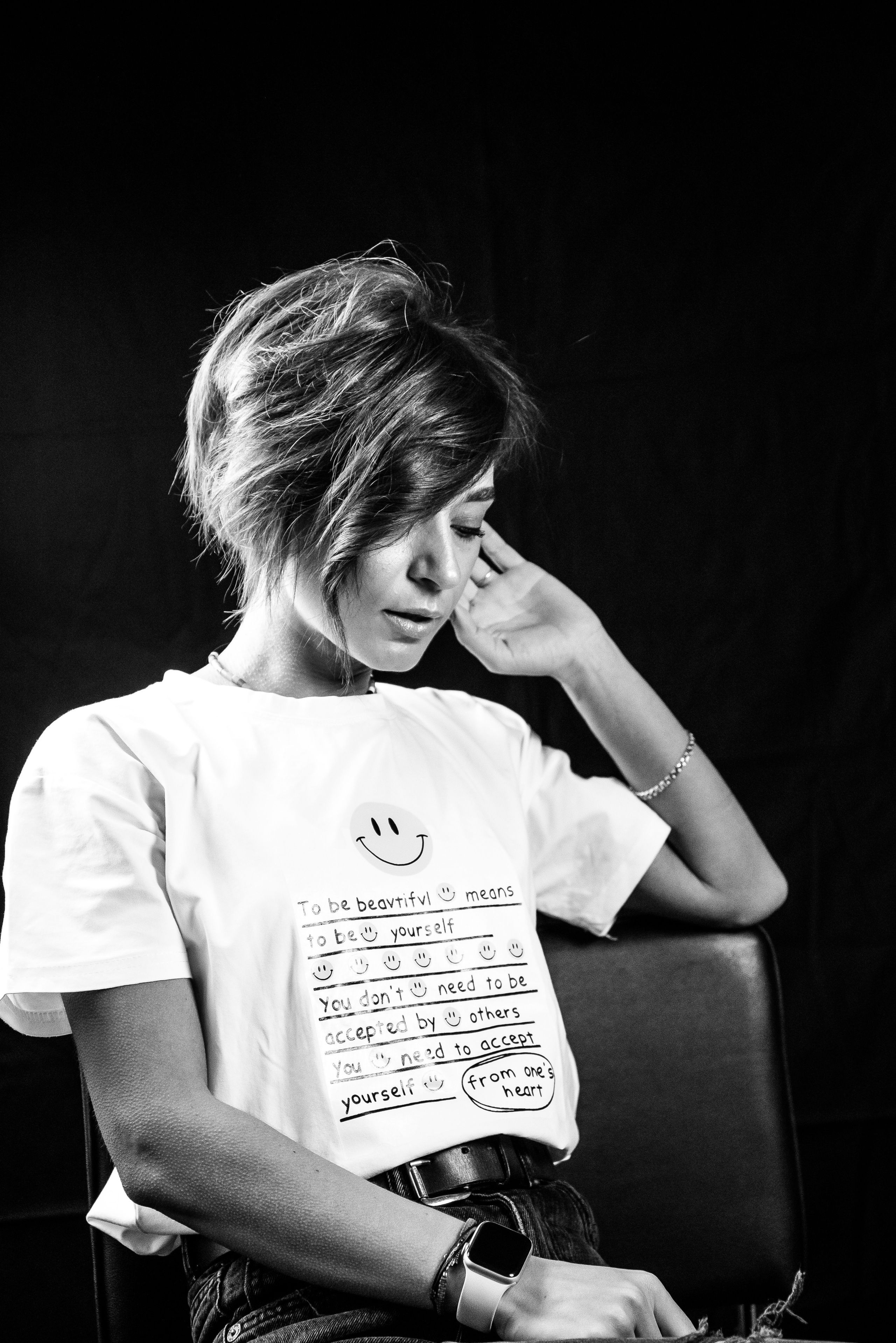 Фотосесія, як терапія. Чорно-білі портрети. Фотограф Анастасія Залужна | Манхайм