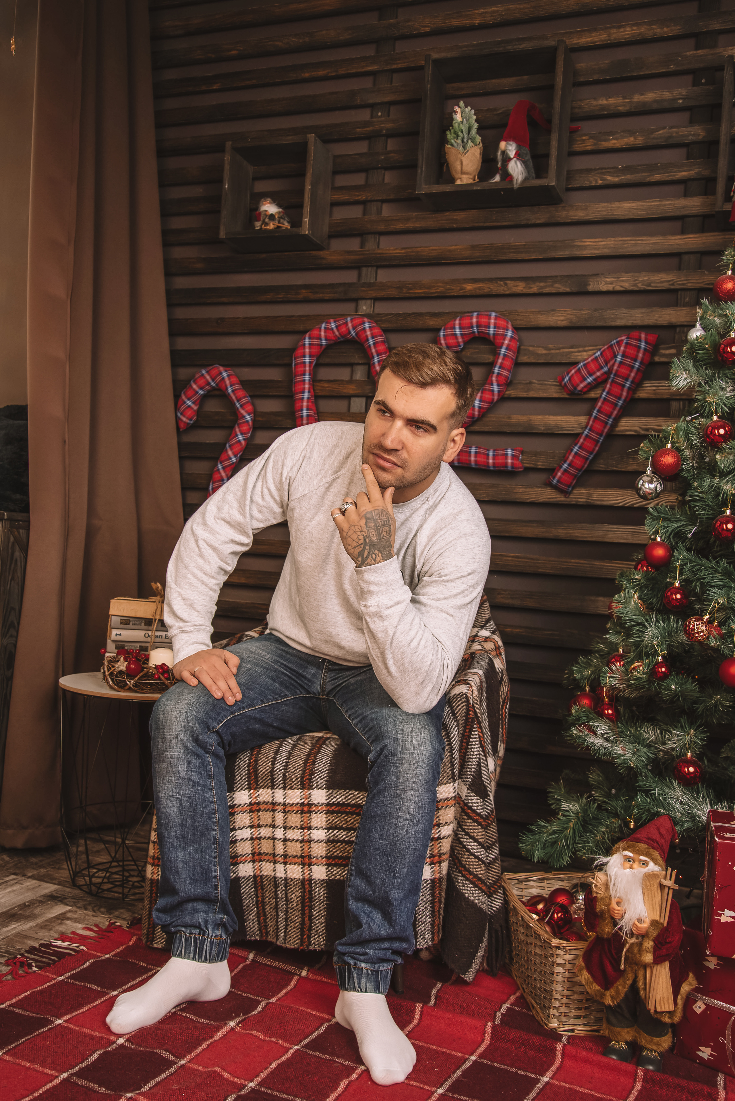 Сімейна новорічна фотосесія в студії. Anastasiia Zaluzhna Fotografin | Mannheim