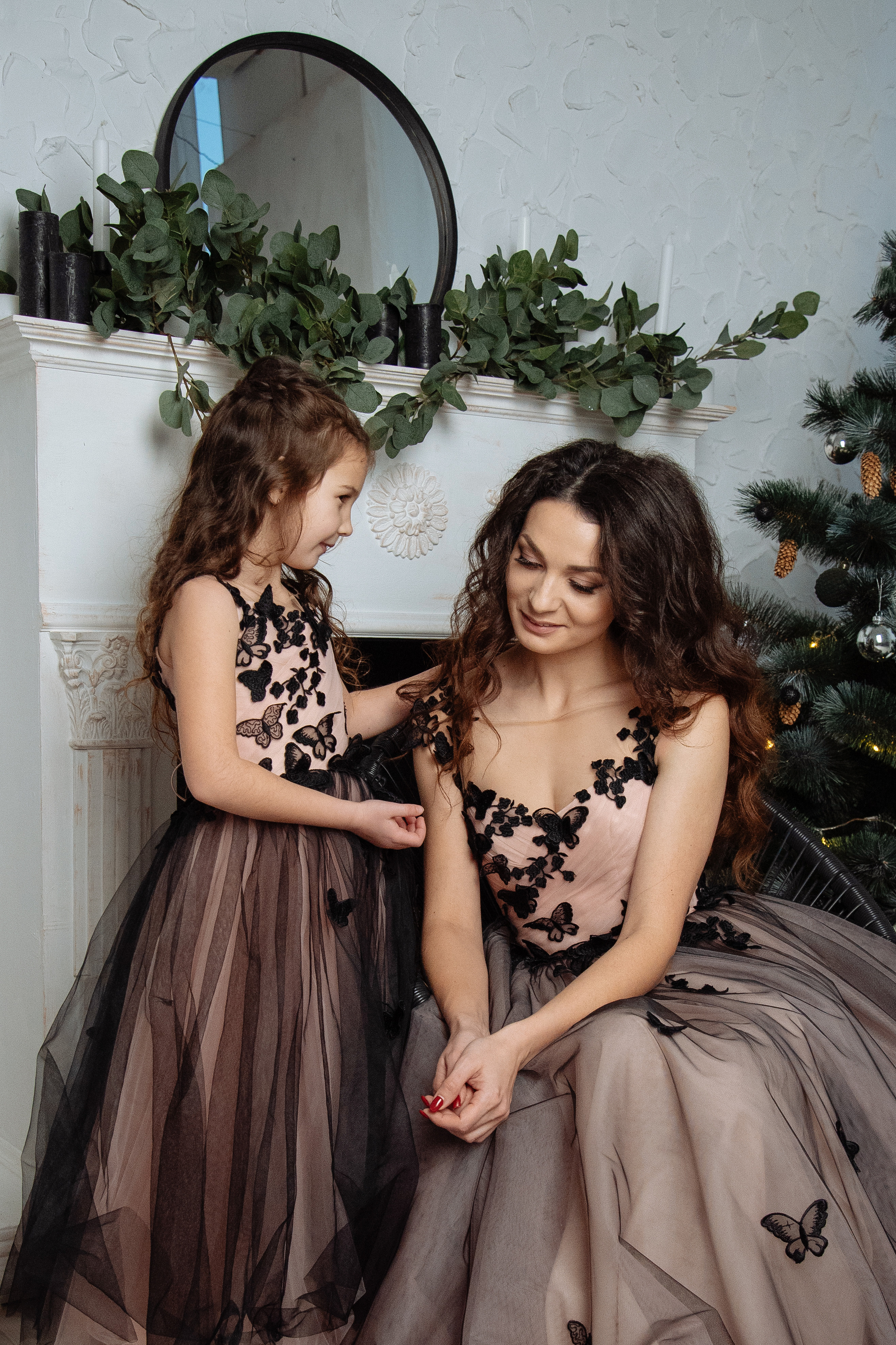 Новорічна фотосесія мами і донечки Житомир. Фотограф Анастасія Залужна | Манхайм