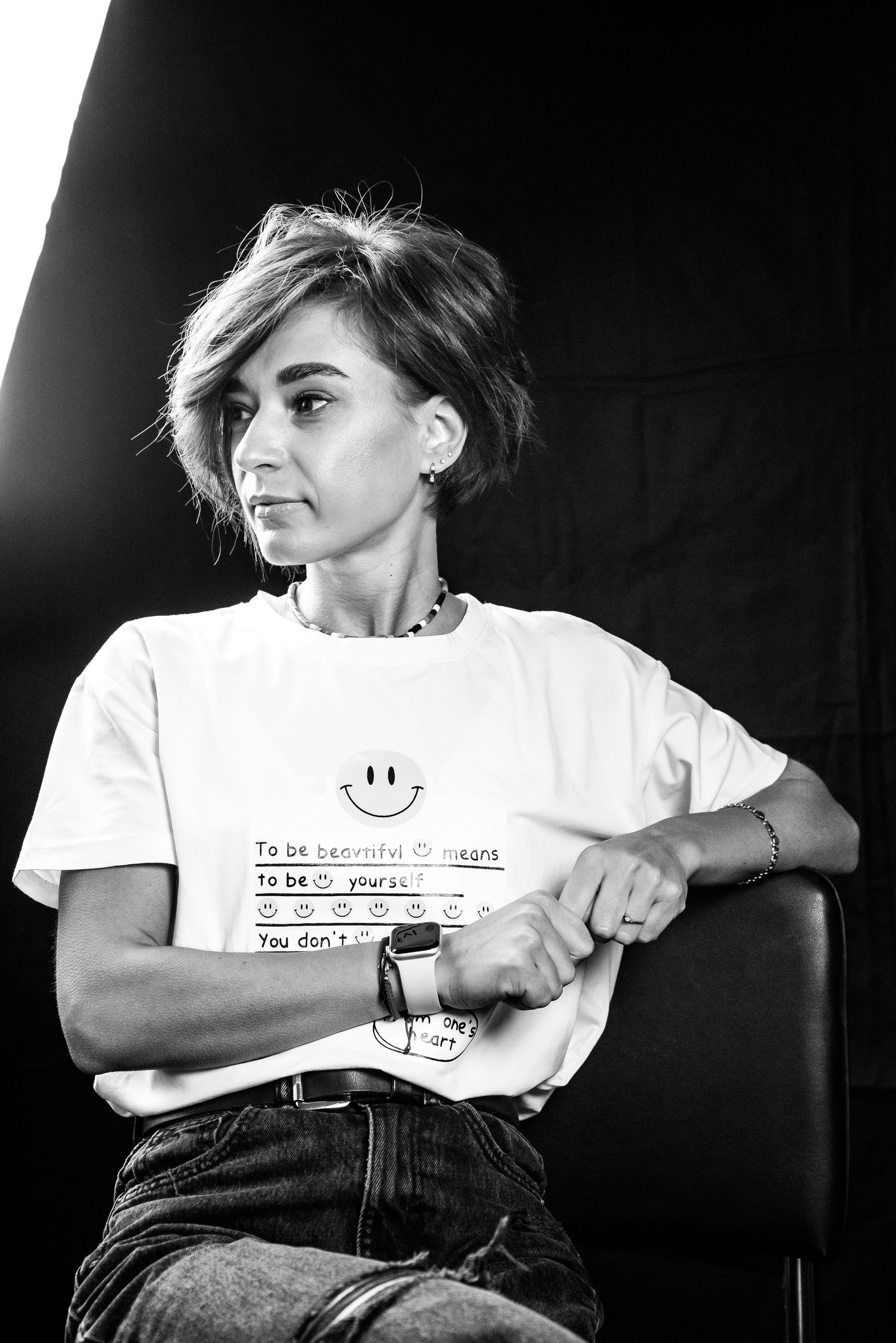 Фотосесія, як терапія. Чорно-білі портрети. Фотограф Анастасія Залужна | Манхайм