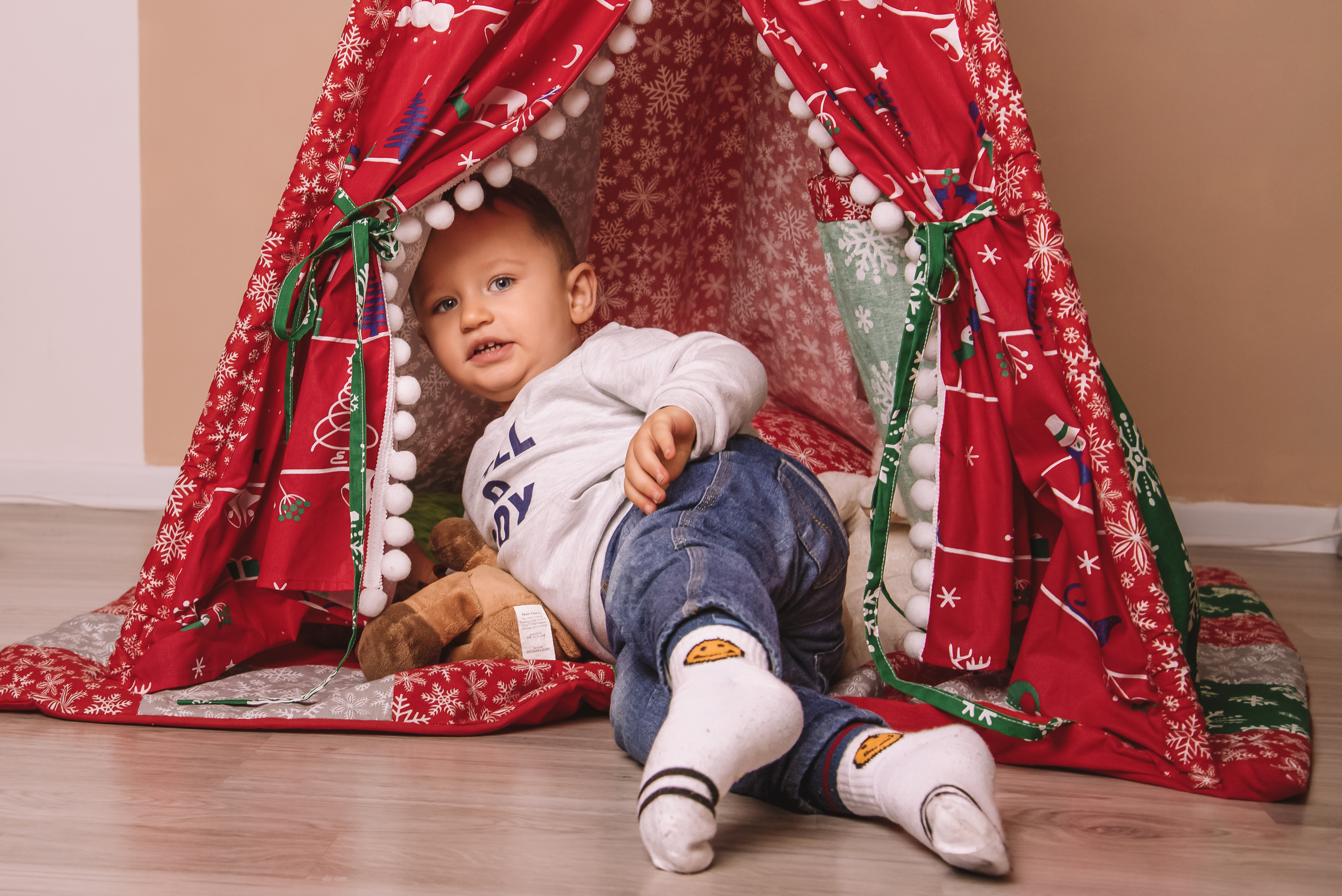 Сімейна новорічна фотосесія в студії. Anastasiia Zaluzhna Fotografin | Mannheim