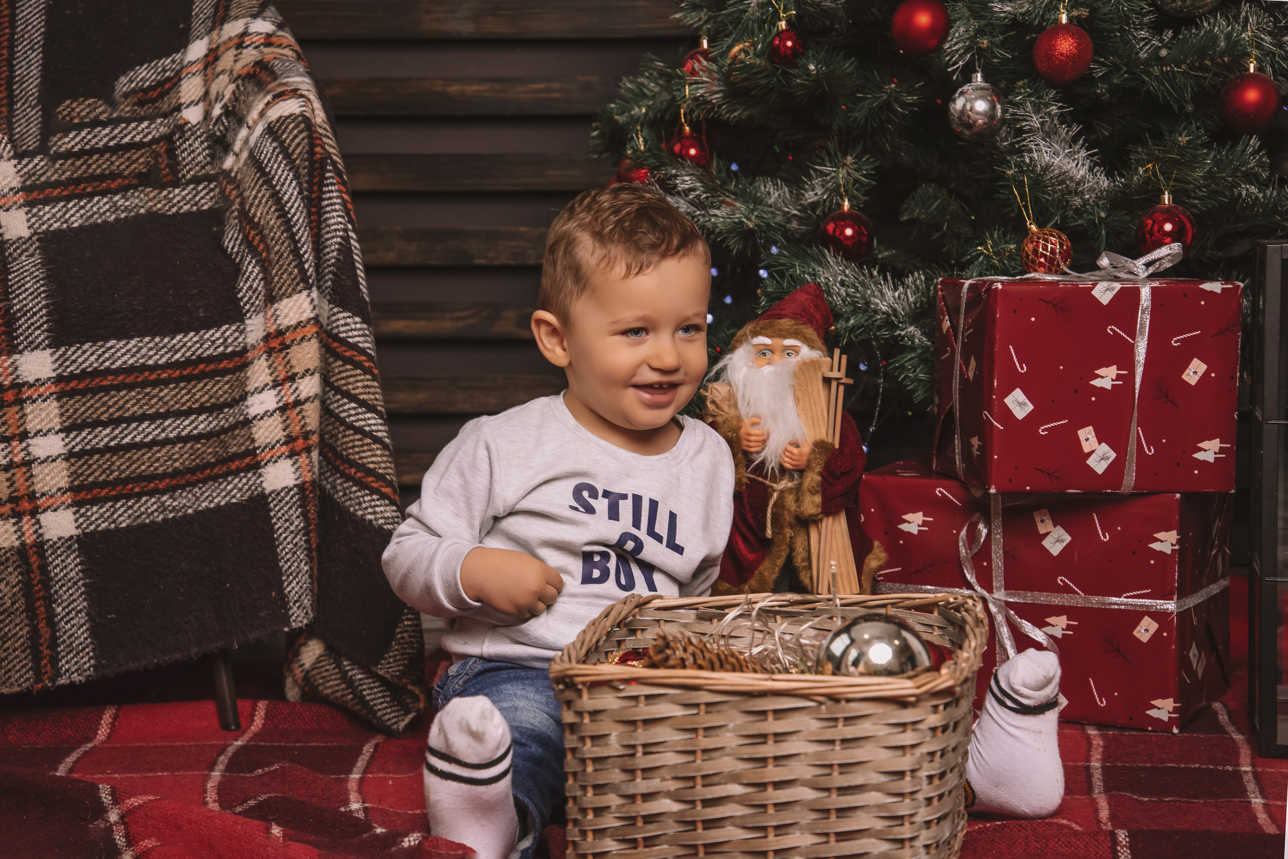 Сімейна новорічна фотосесія в студії. Anastasiia Zaluzhna Fotografin | Mannheim