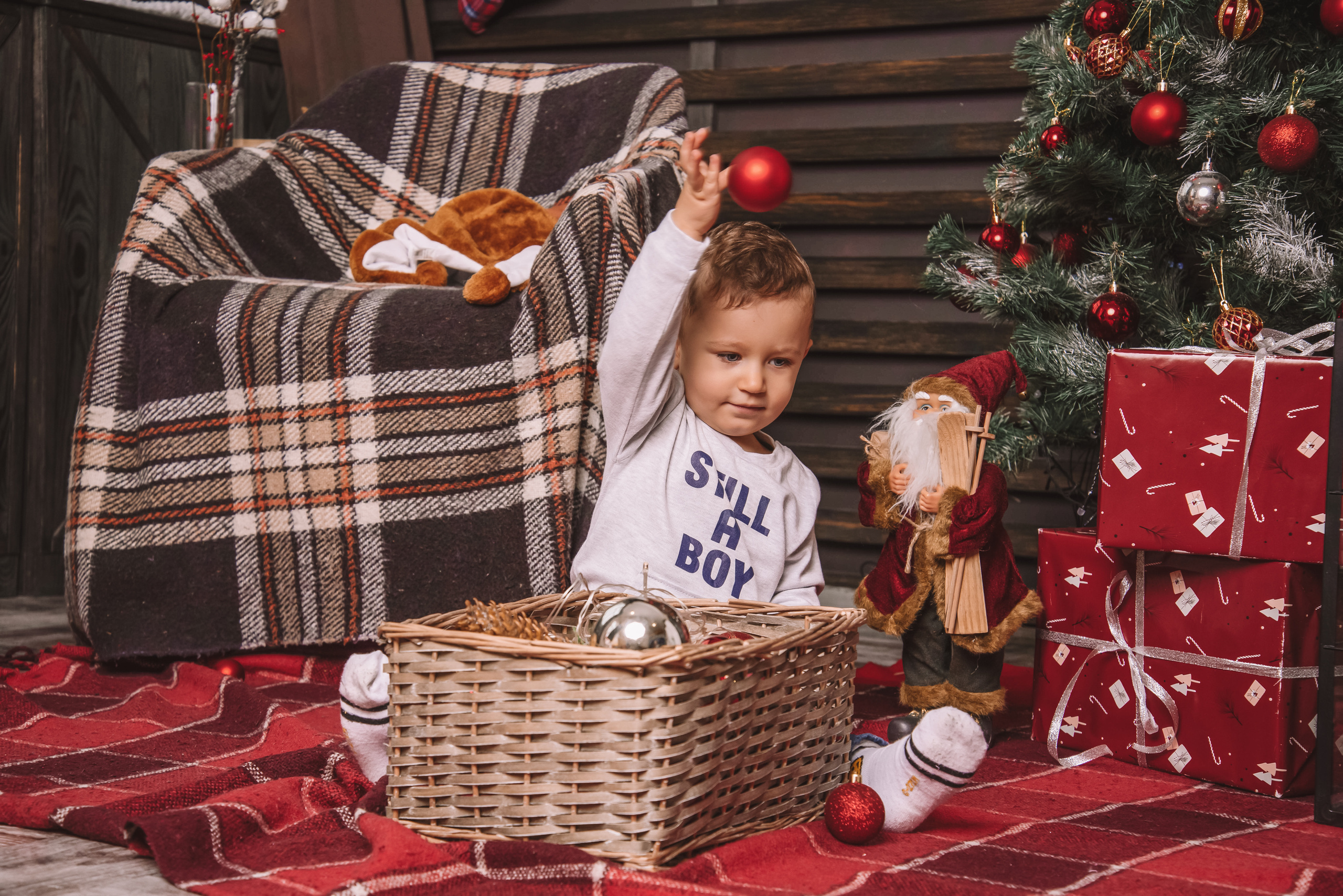 Сімейна новорічна фотосесія в студії. Anastasiia Zaluzhna Fotografin | Mannheim