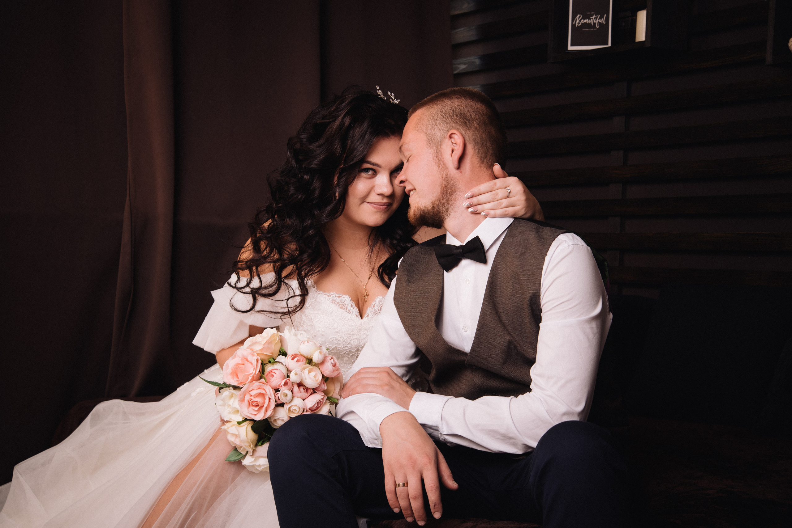 Весільна фотосесія в студії. Фотограф Анастасія Залужна | Манхайм