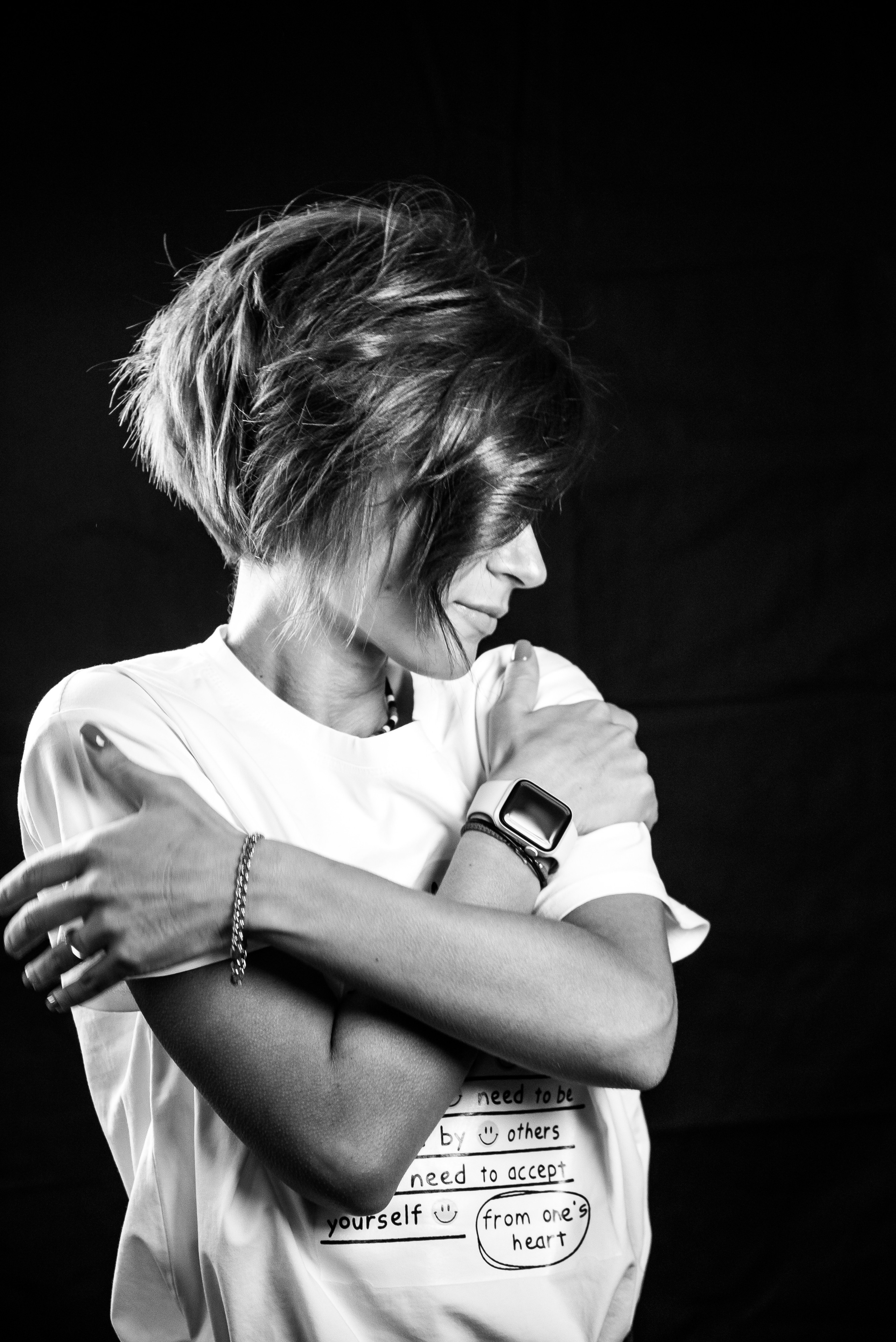 Фотосесія, як терапія. Чорно-білі портрети. Фотограф Анастасія Залужна | Манхайм