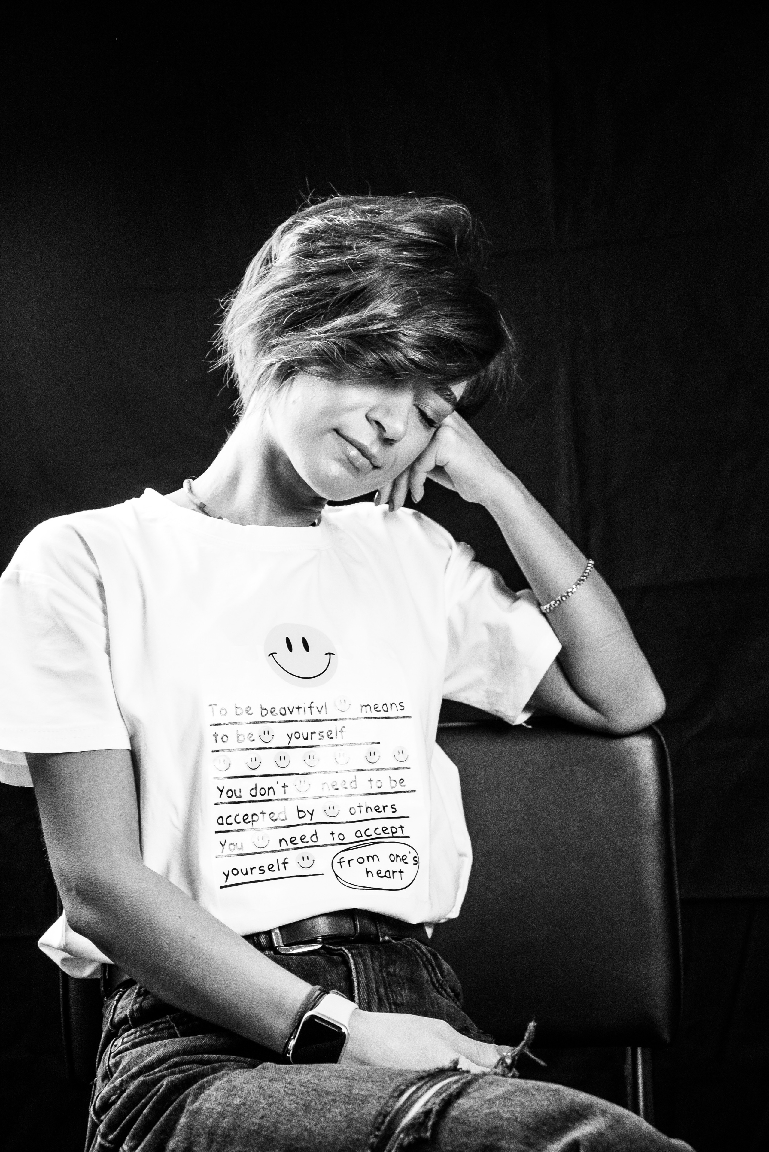 Фотосесія, як терапія. Чорно-білі портрети. Фотограф Анастасія Залужна | Манхайм