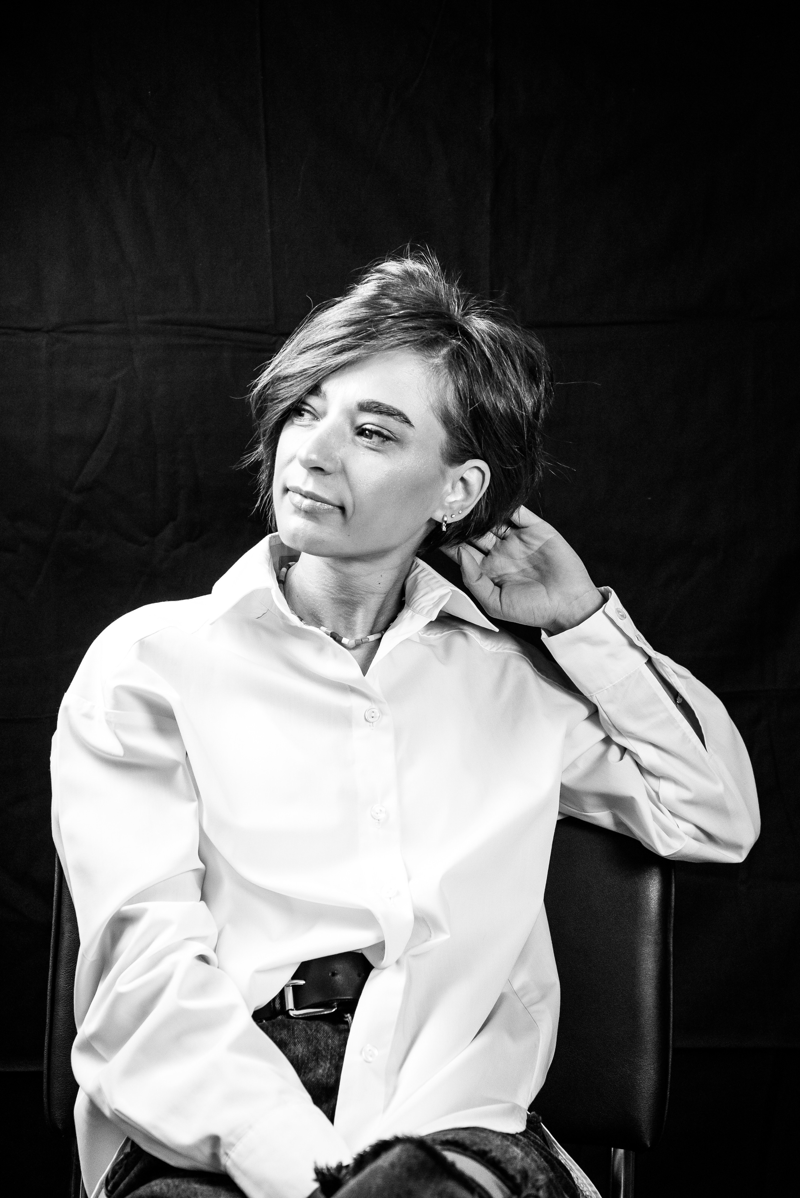 Фотосесія, як терапія. Чорно-білі портрети. Фотограф Анастасія Залужна | Манхайм