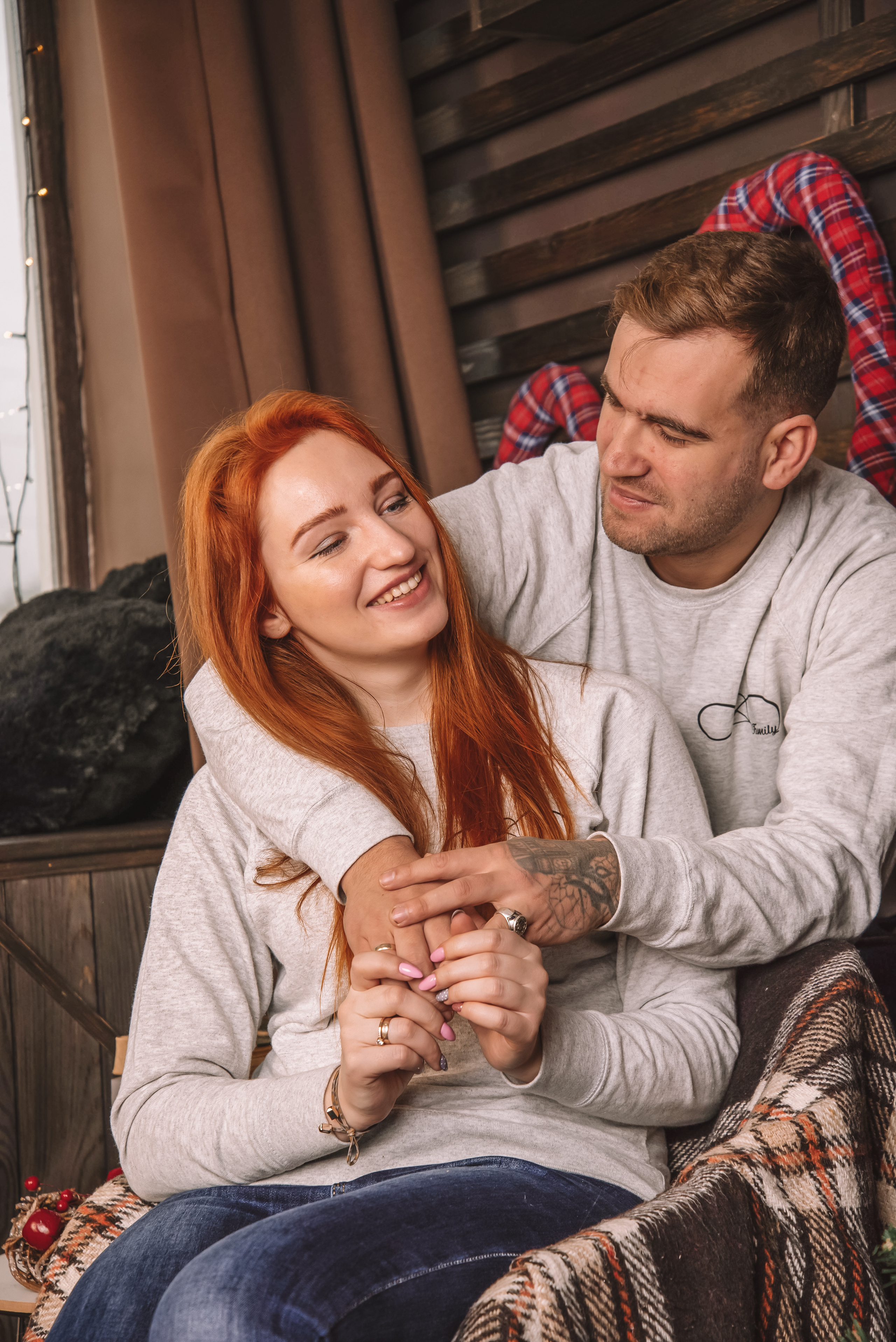 Сімейна новорічна фотосесія в студії. Anastasiia Zaluzhna Fotografin | Mannheim