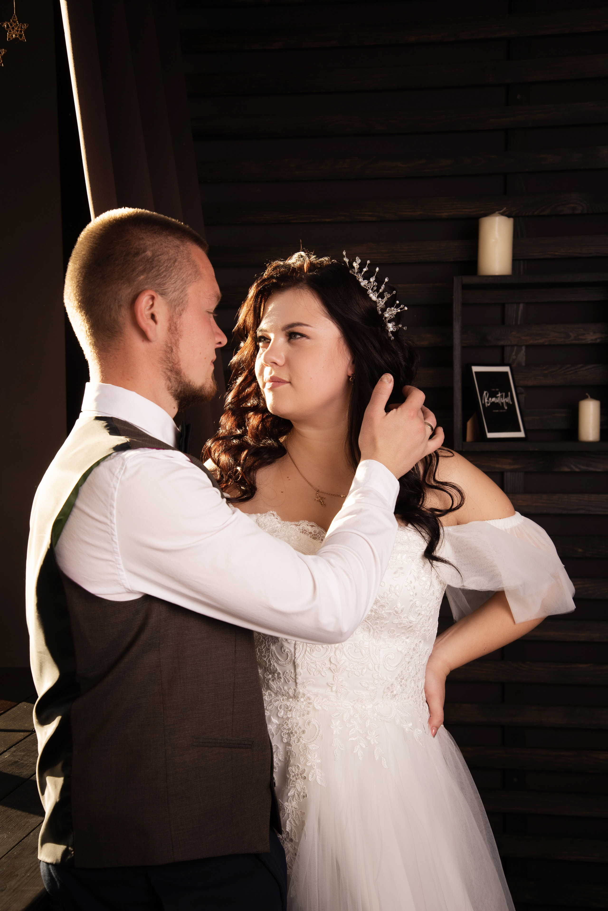 Весільна фотосесія в студії. Фотограф Анастасія Залужна | Манхайм