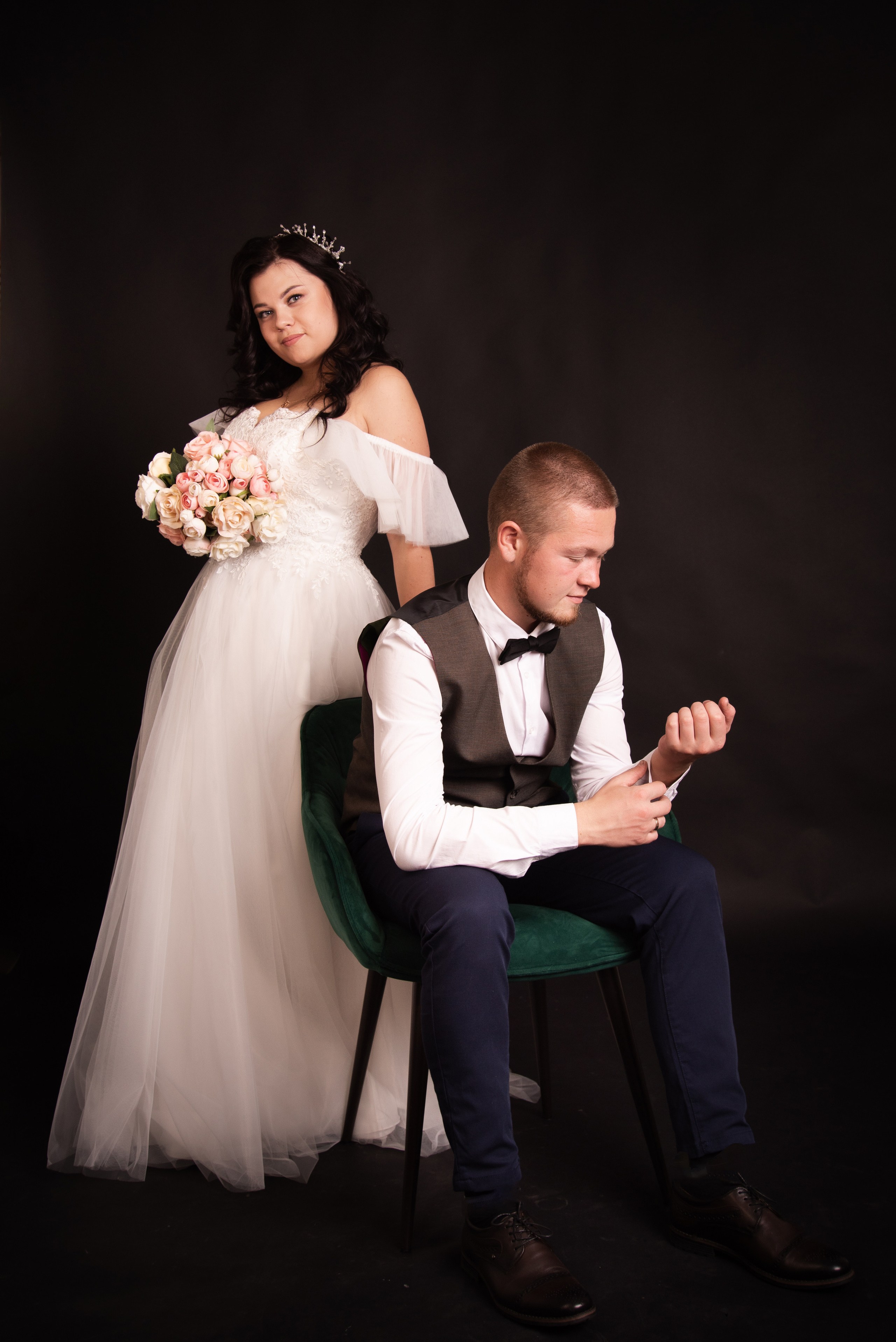 Весільна фотосесія в студії. Фотограф Анастасія Залужна | Манхайм