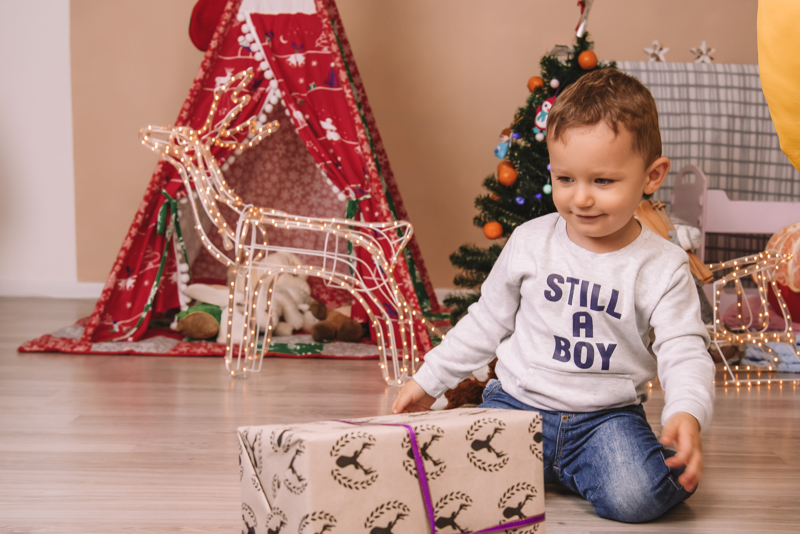 Сімейна новорічна фотосесія в студії. Anastasiia Zaluzhna Fotografin | Mannheim