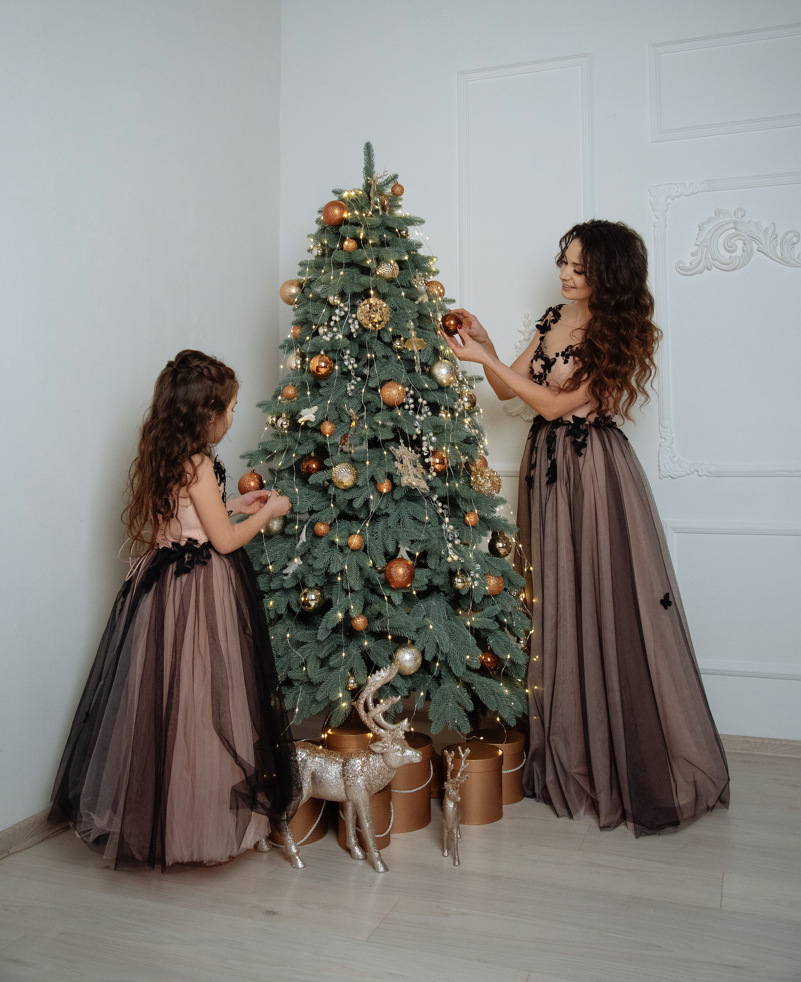 Новорічна фотосесія мами і донечки Житомир. Фотограф Анастасія Залужна | Манхайм