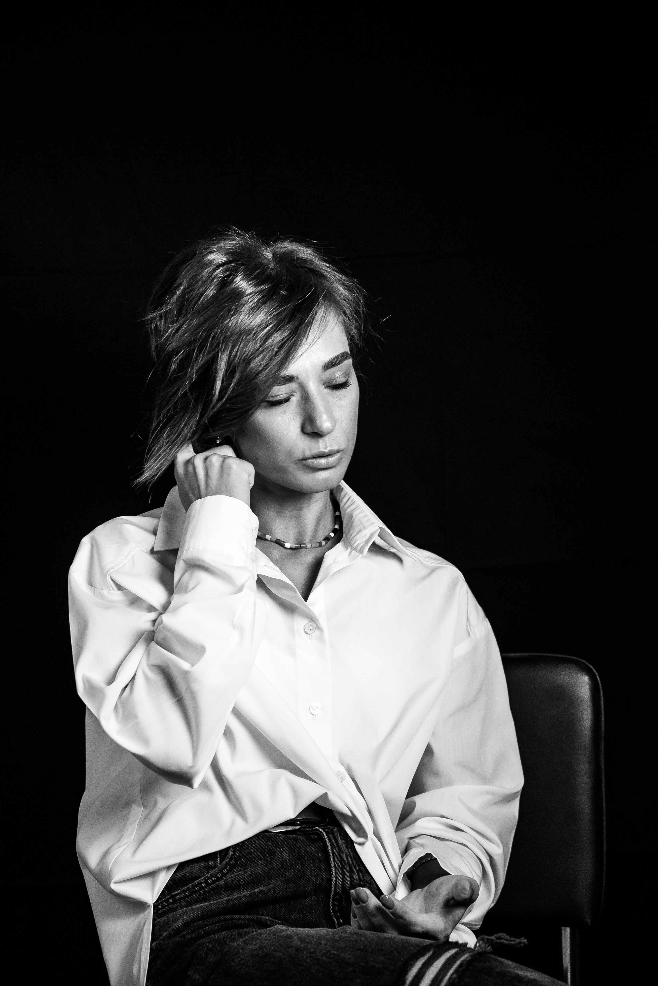 Фотосесія, як терапія. Чорно-білі портрети. Фотограф Анастасія Залужна | Манхайм