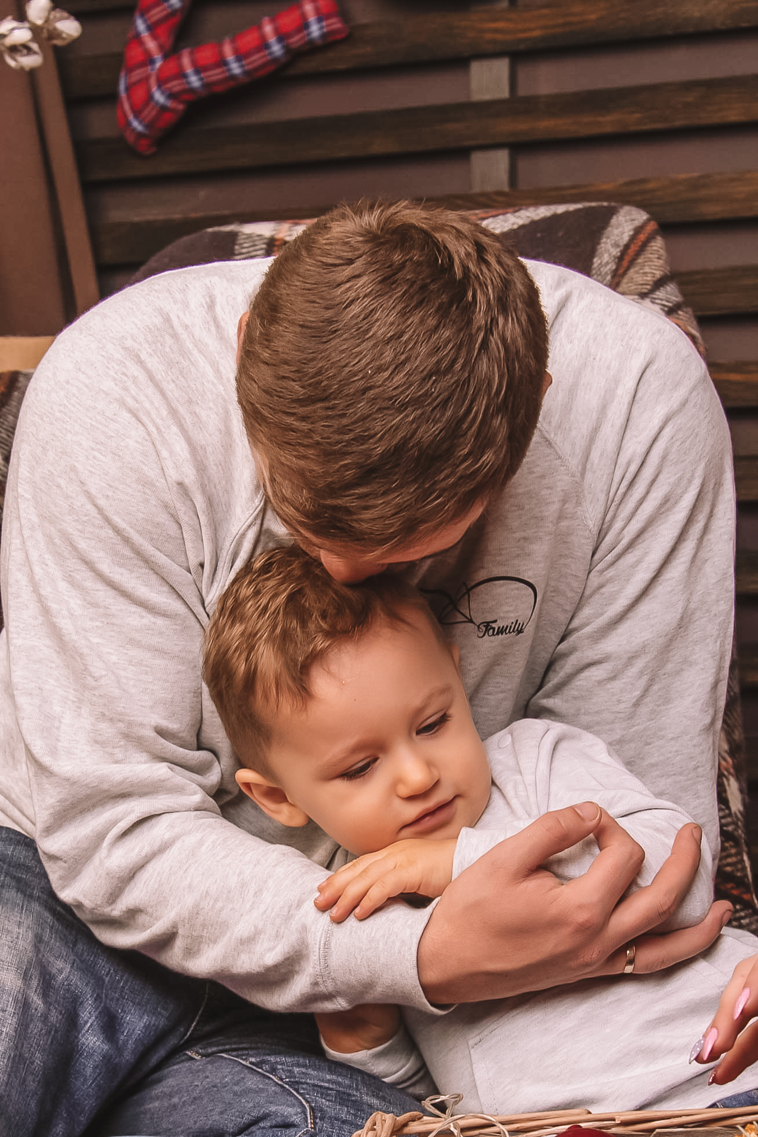 Сімейна новорічна фотосесія в студії. Anastasiia Zaluzhna Fotografin | Mannheim