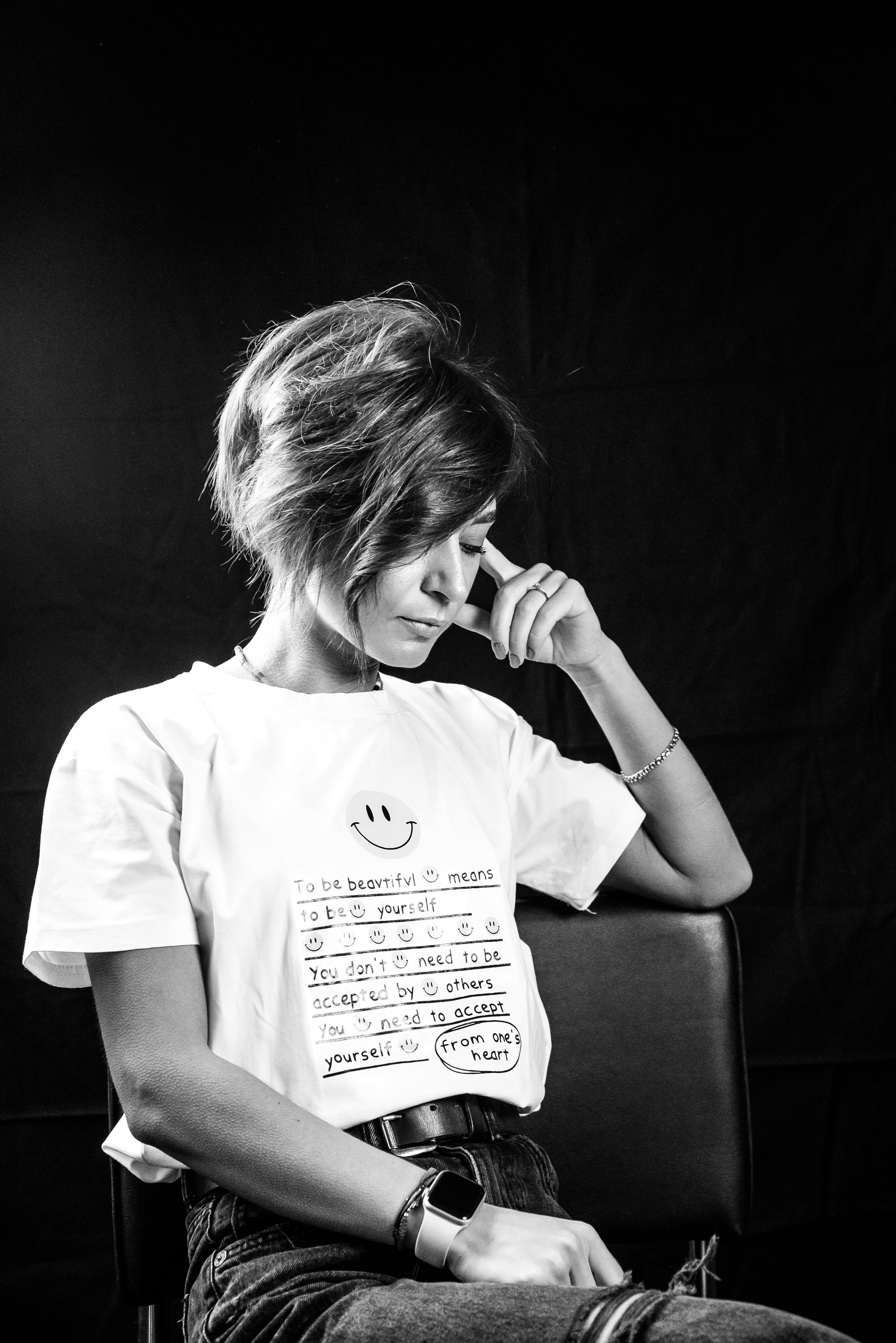 Фотосесія, як терапія. Чорно-білі портрети. Фотограф Анастасія Залужна | Манхайм