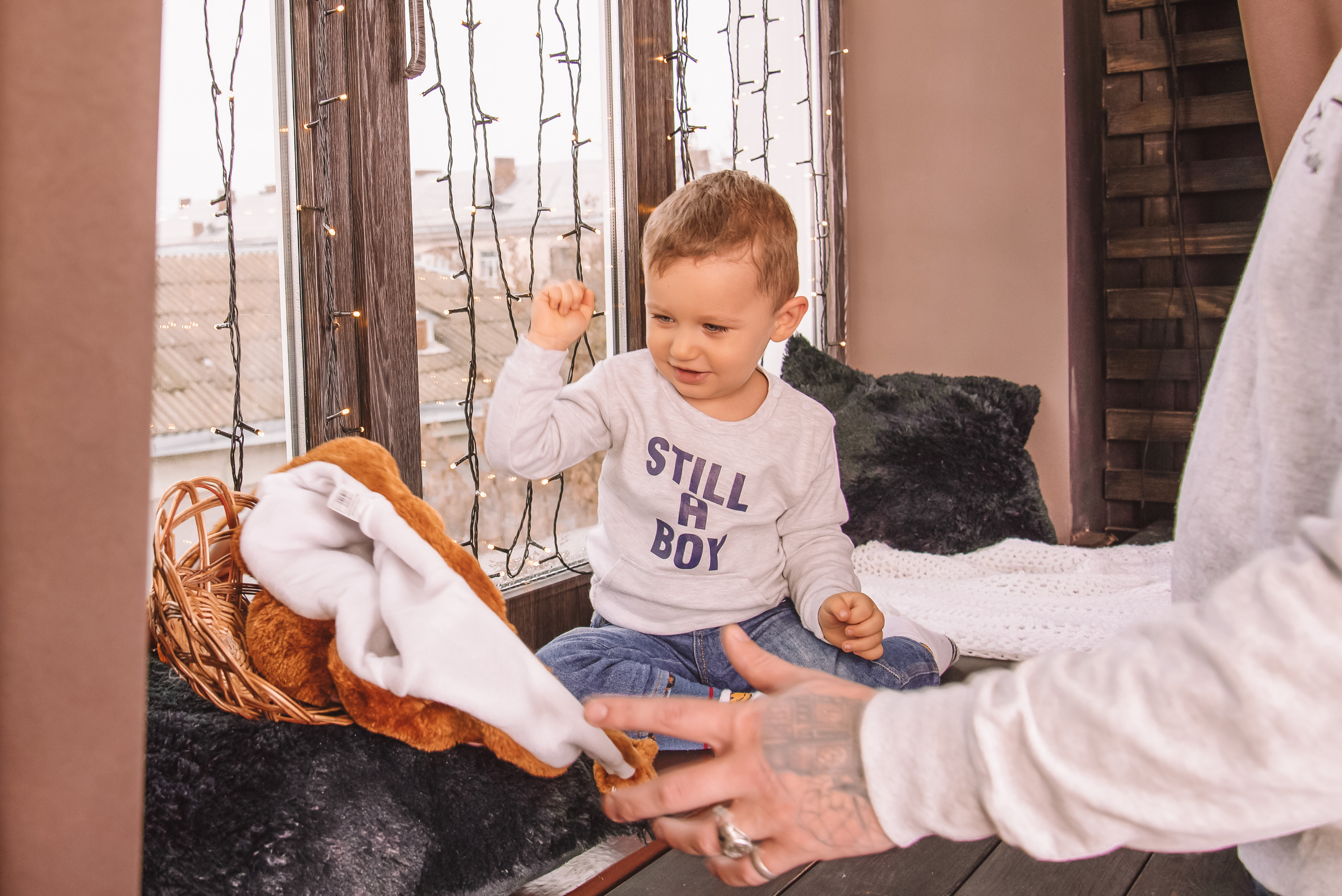 Сімейна новорічна фотосесія в студії. Anastasiia Zaluzhna Fotografin | Mannheim