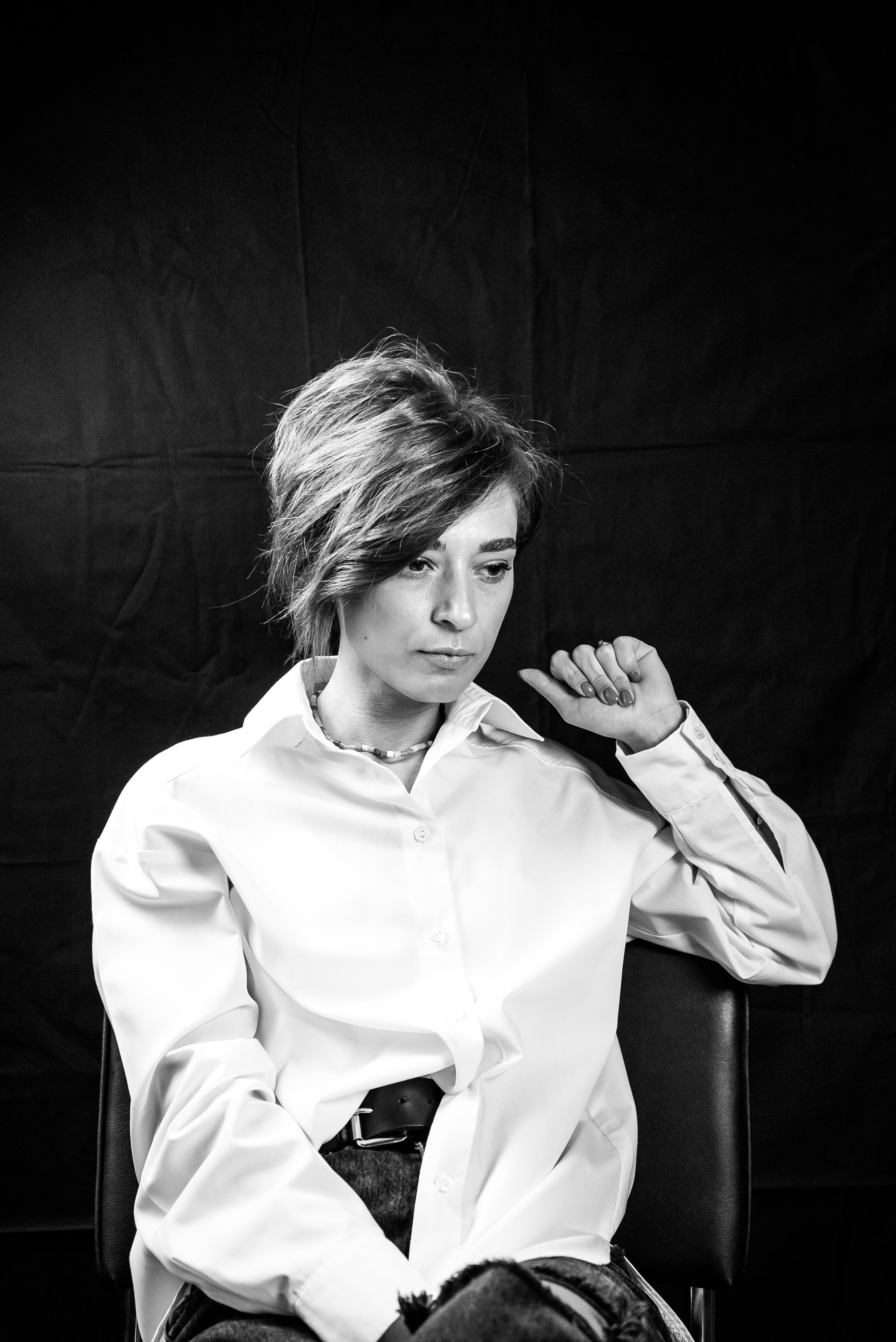 Фотосесія, як терапія. Чорно-білі портрети. Фотограф Анастасія Залужна | Манхайм