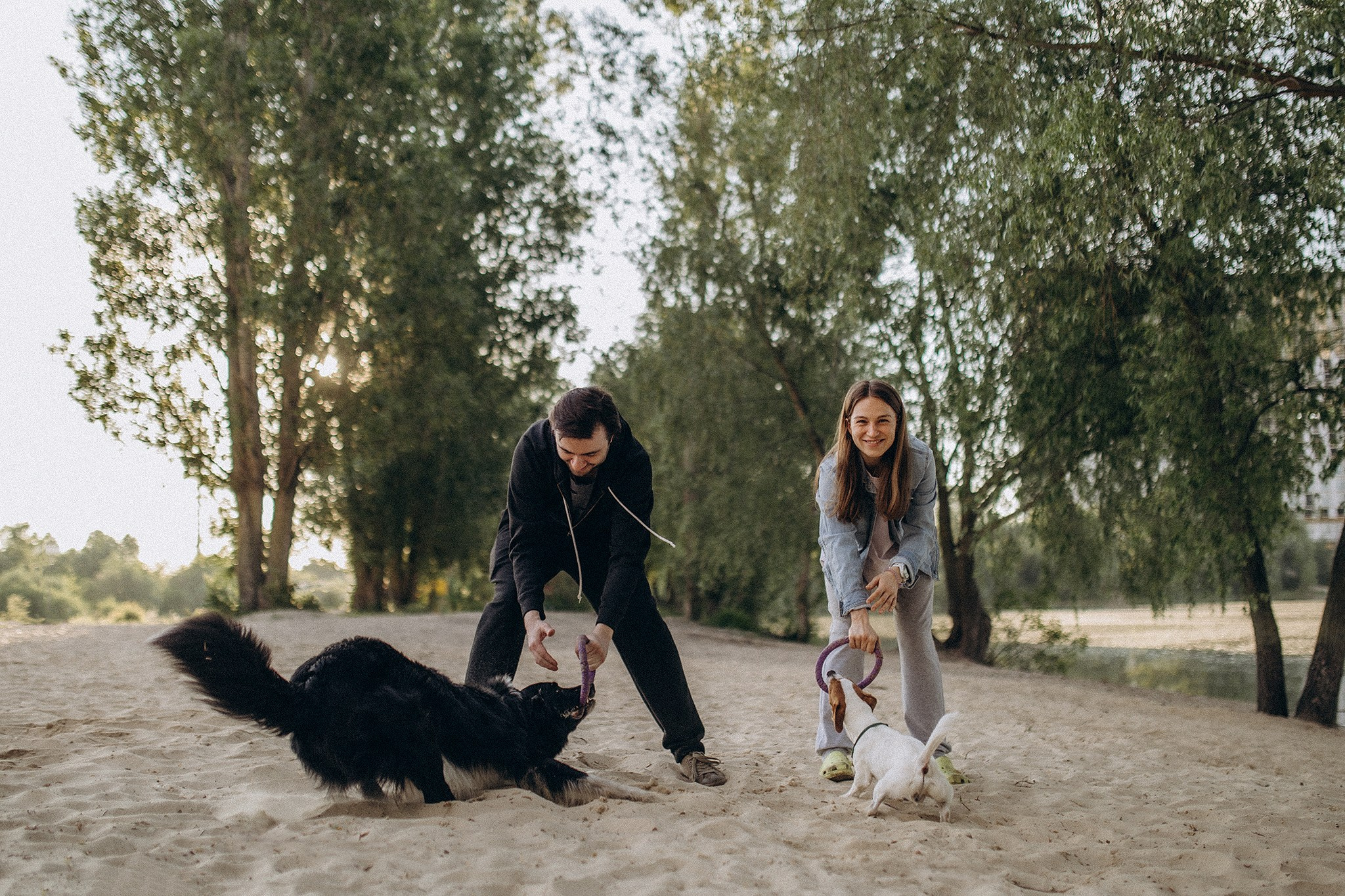 Інна та Макс з хлопцями. Фотограф-анімаліст Київ