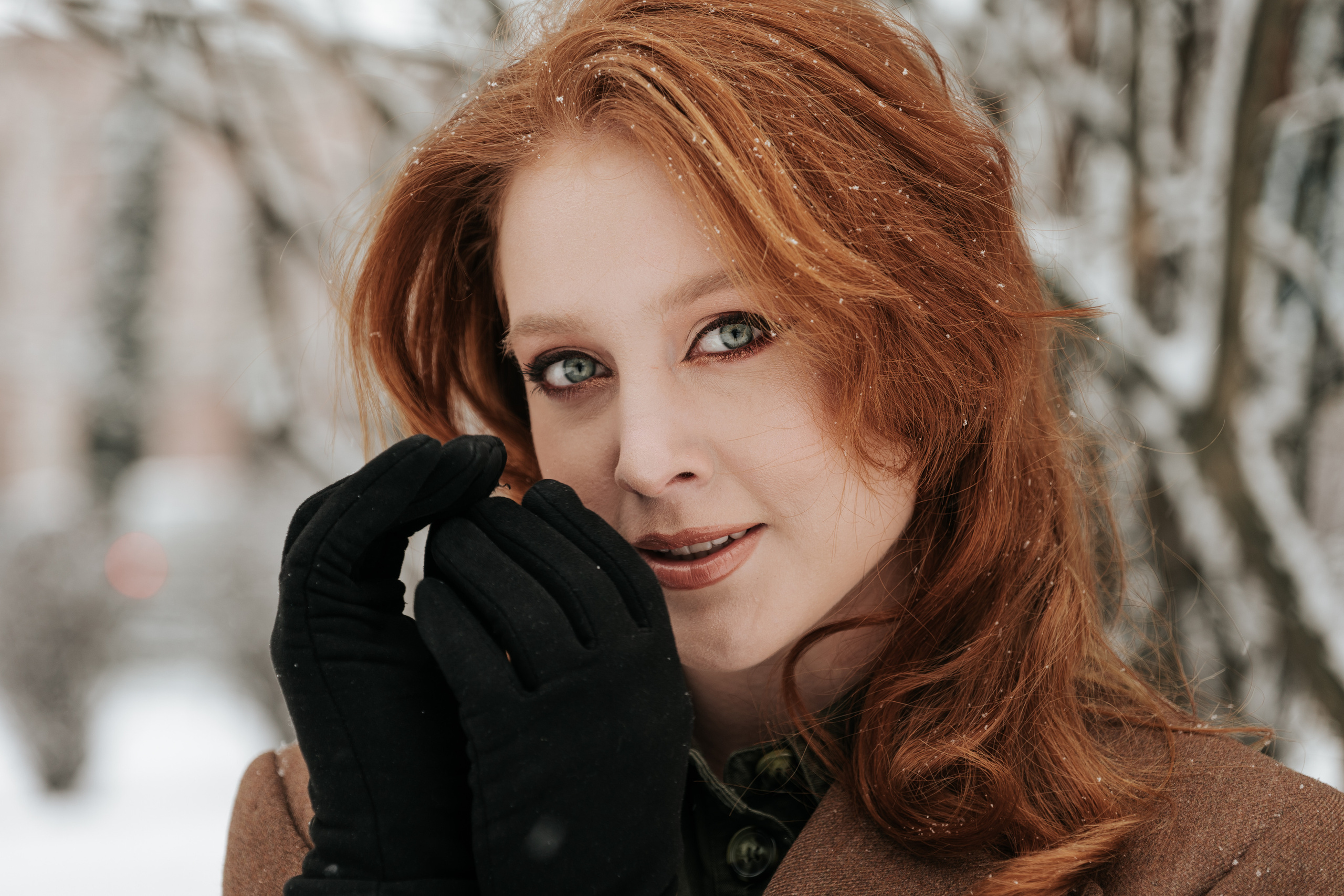 Зимова фотосесія з Анастасією. Весільний та репортажний фотограф в Чернівцях, Олексій Зацерковний