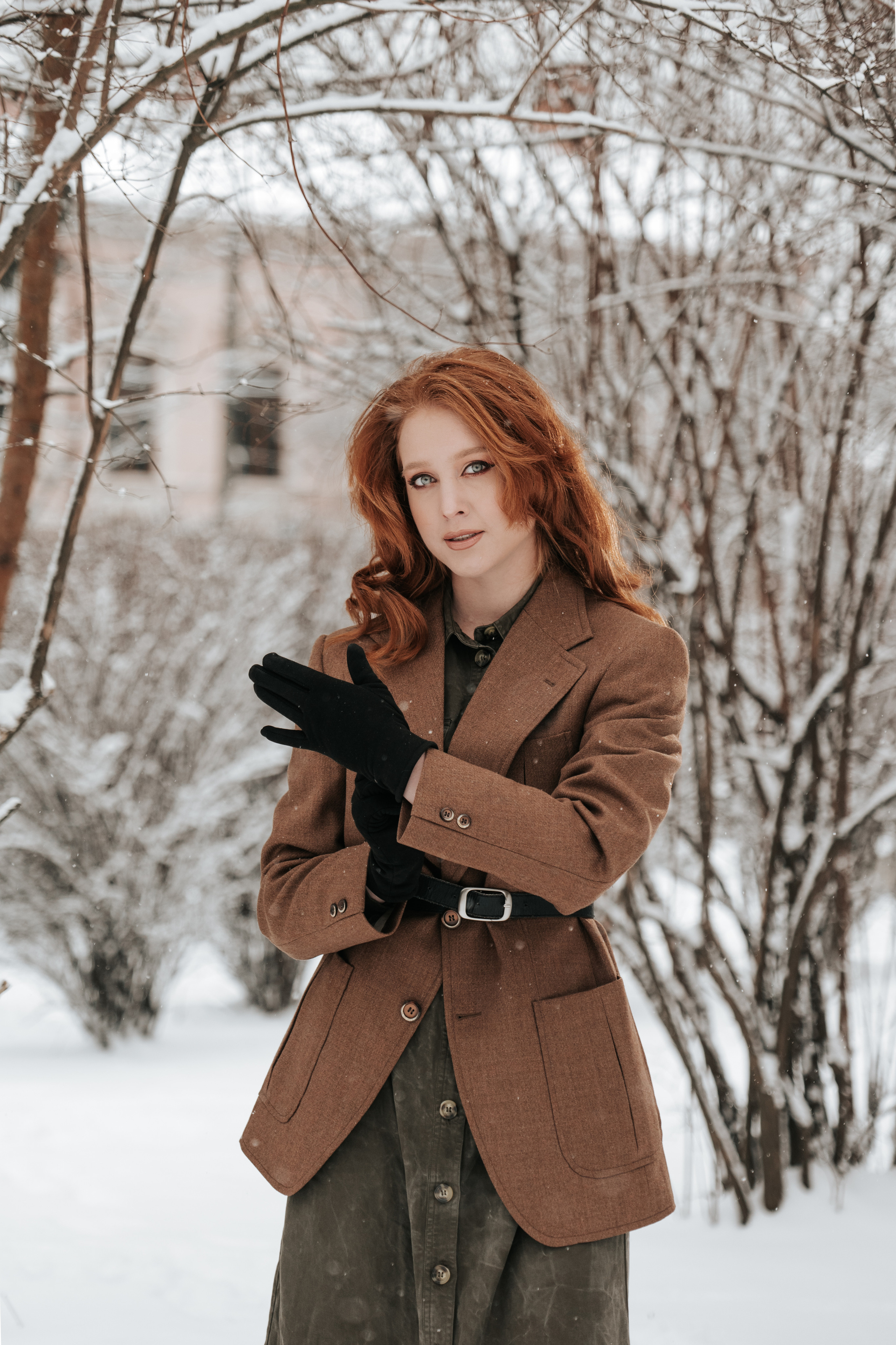 Зимова фотосесія з Анастасією. Весільний та репортажний фотограф в Чернівцях, Олексій Зацерковний