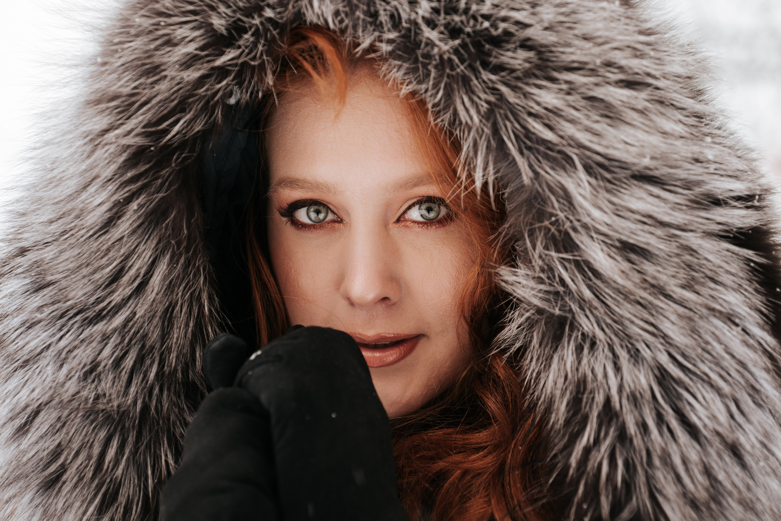 Зимова фотосесія з Анастасією. Весільний та репортажний фотограф в Чернівцях, Олексій Зацерковний