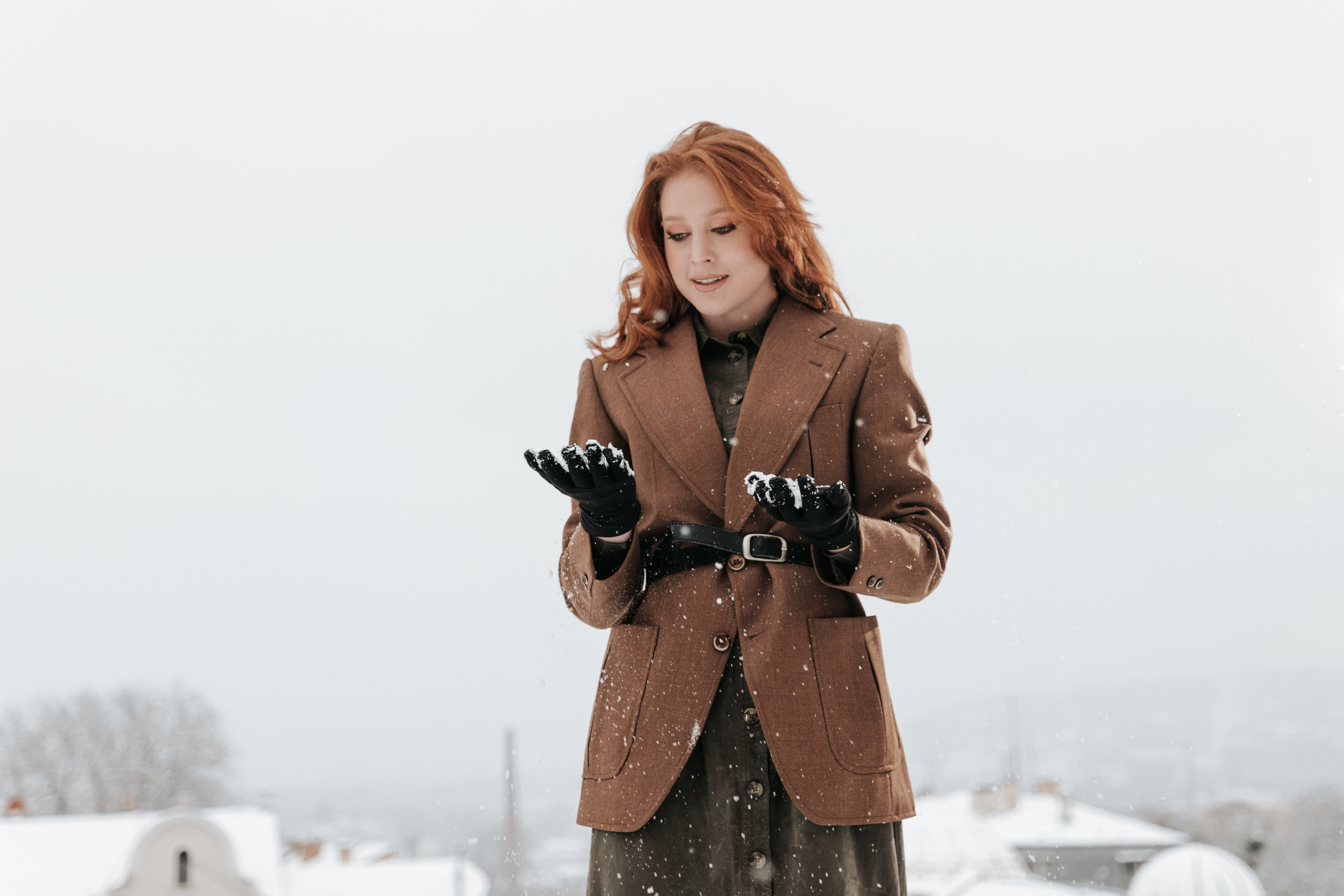 Зимова фотосесія з Анастасією. Весільний та репортажний фотограф в Чернівцях, Олексій Зацерковний