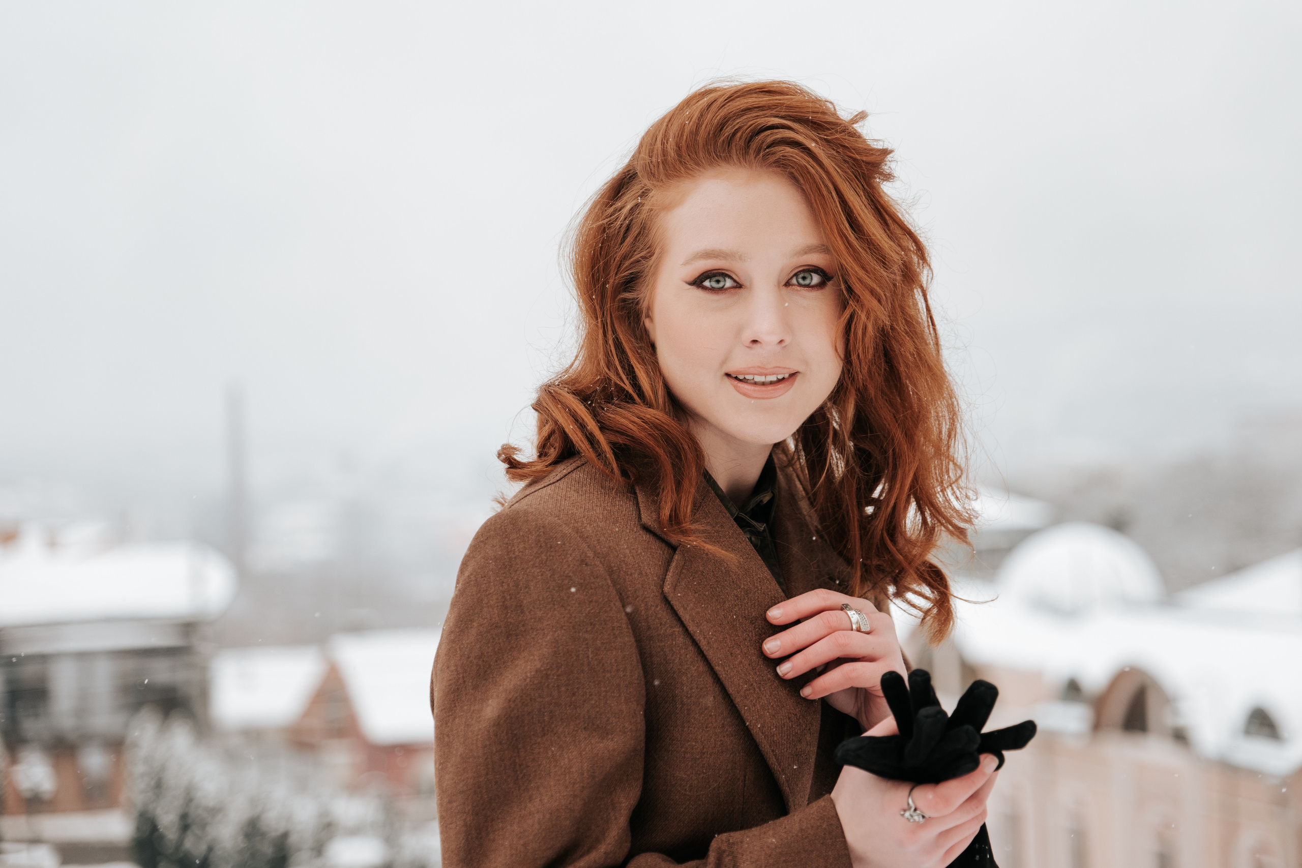 Зимова фотосесія з Анастасією. Весільний та репортажний фотограф в Чернівцях, Олексій Зацерковний