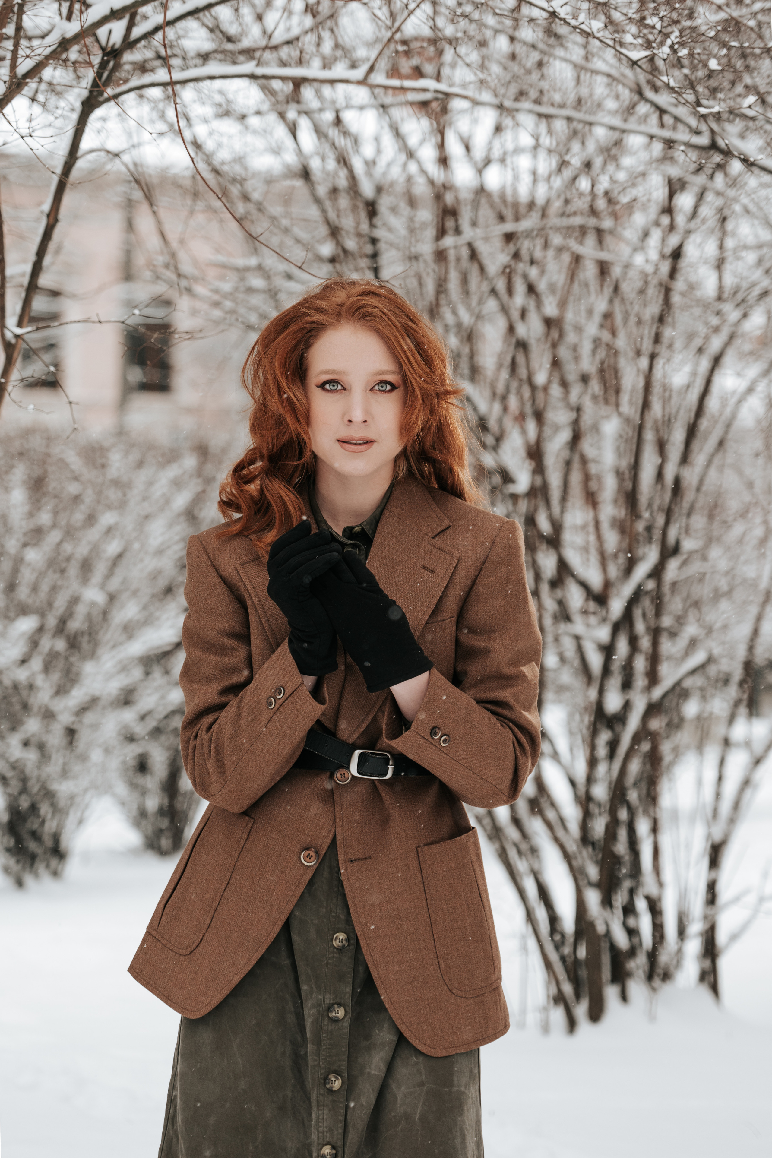 Зимова фотосесія з Анастасією. Весільний та репортажний фотограф в Чернівцях, Олексій Зацерковний