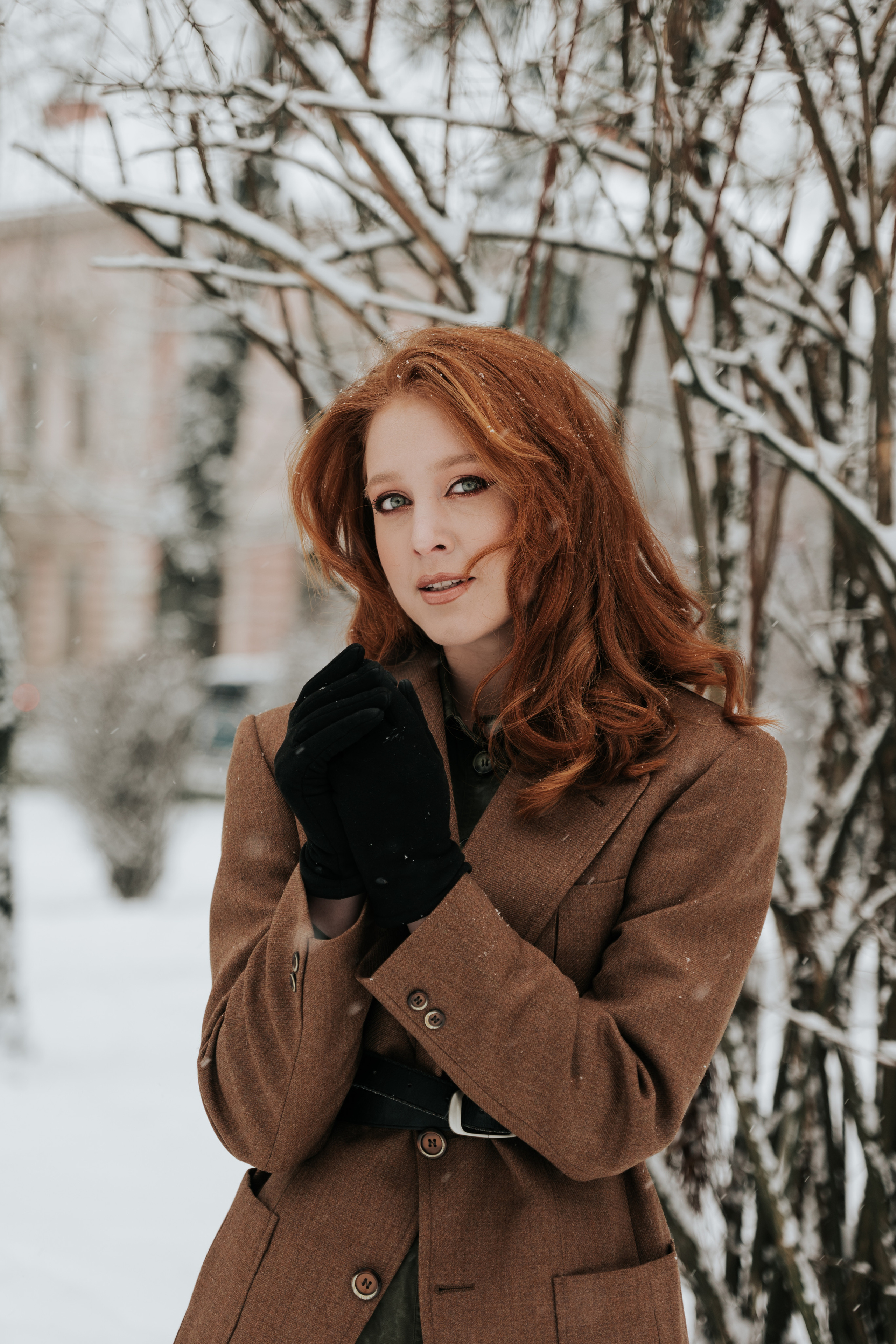 Зимова фотосесія з Анастасією. Весільний та репортажний фотограф в Чернівцях, Олексій Зацерковний