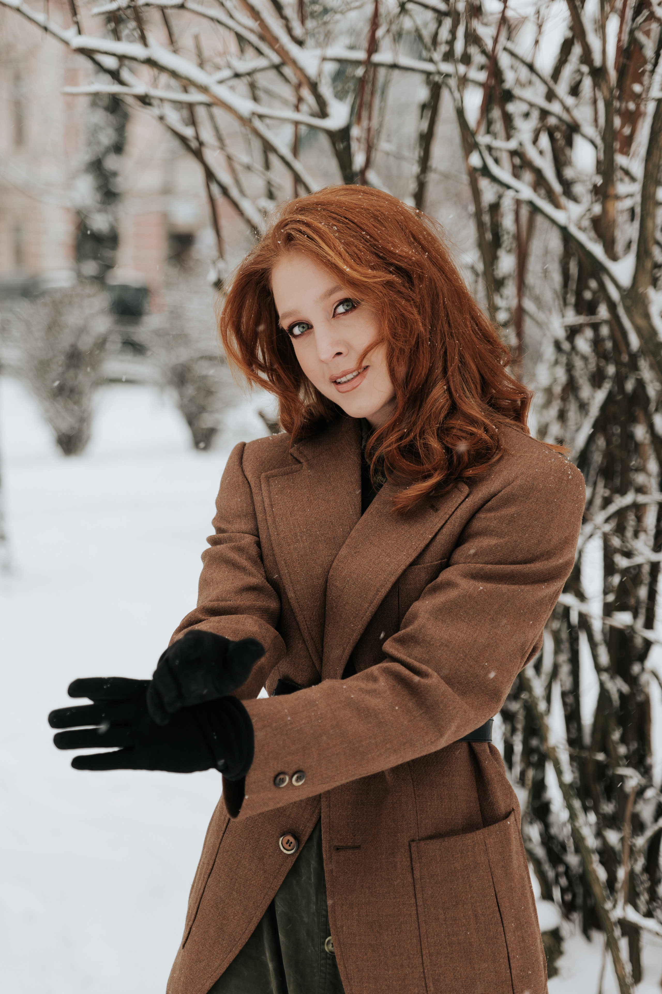 Зимова фотосесія з Анастасією. Весільний та репортажний фотограф в Чернівцях, Олексій Зацерковний