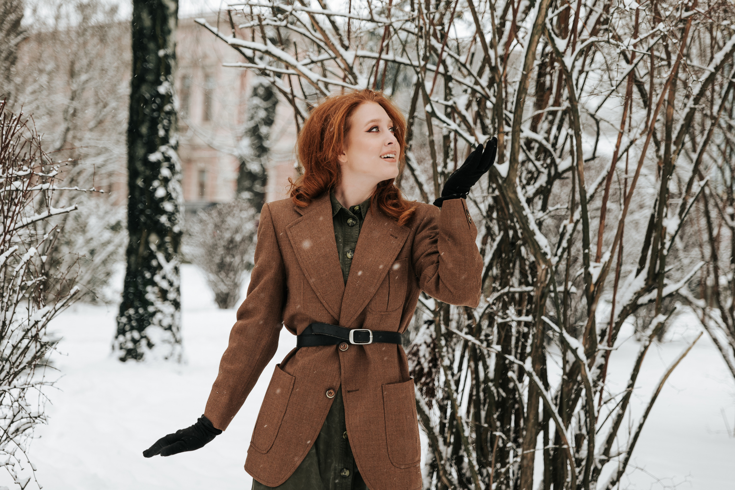 Зимова фотосесія з Анастасією. Весільний та репортажний фотограф в Чернівцях, Олексій Зацерковний