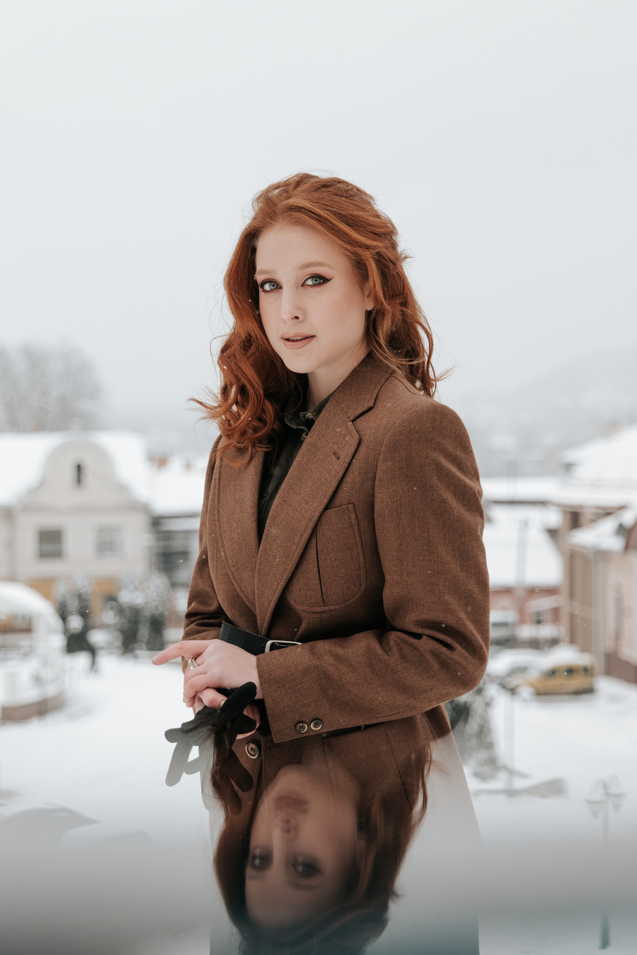 Зимова фотосесія з Анастасією. Весільний та репортажний фотограф в Чернівцях, Олексій Зацерковний