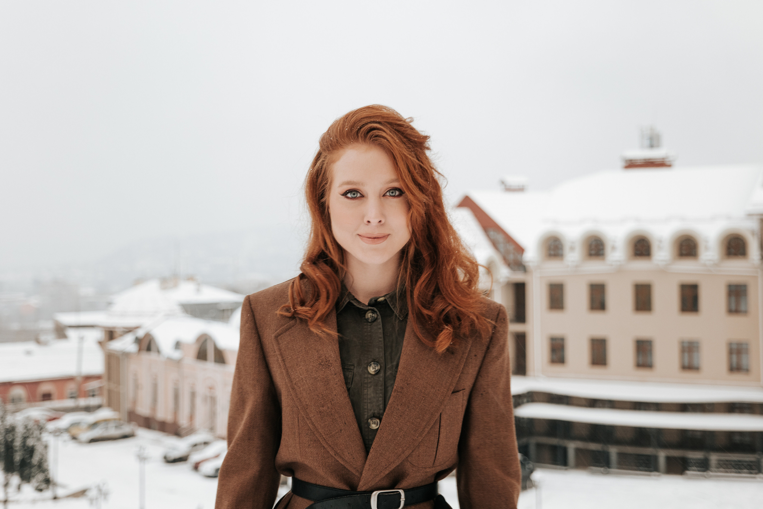 Зимова фотосесія з Анастасією. Весільний та репортажний фотограф в Чернівцях, Олексій Зацерковний