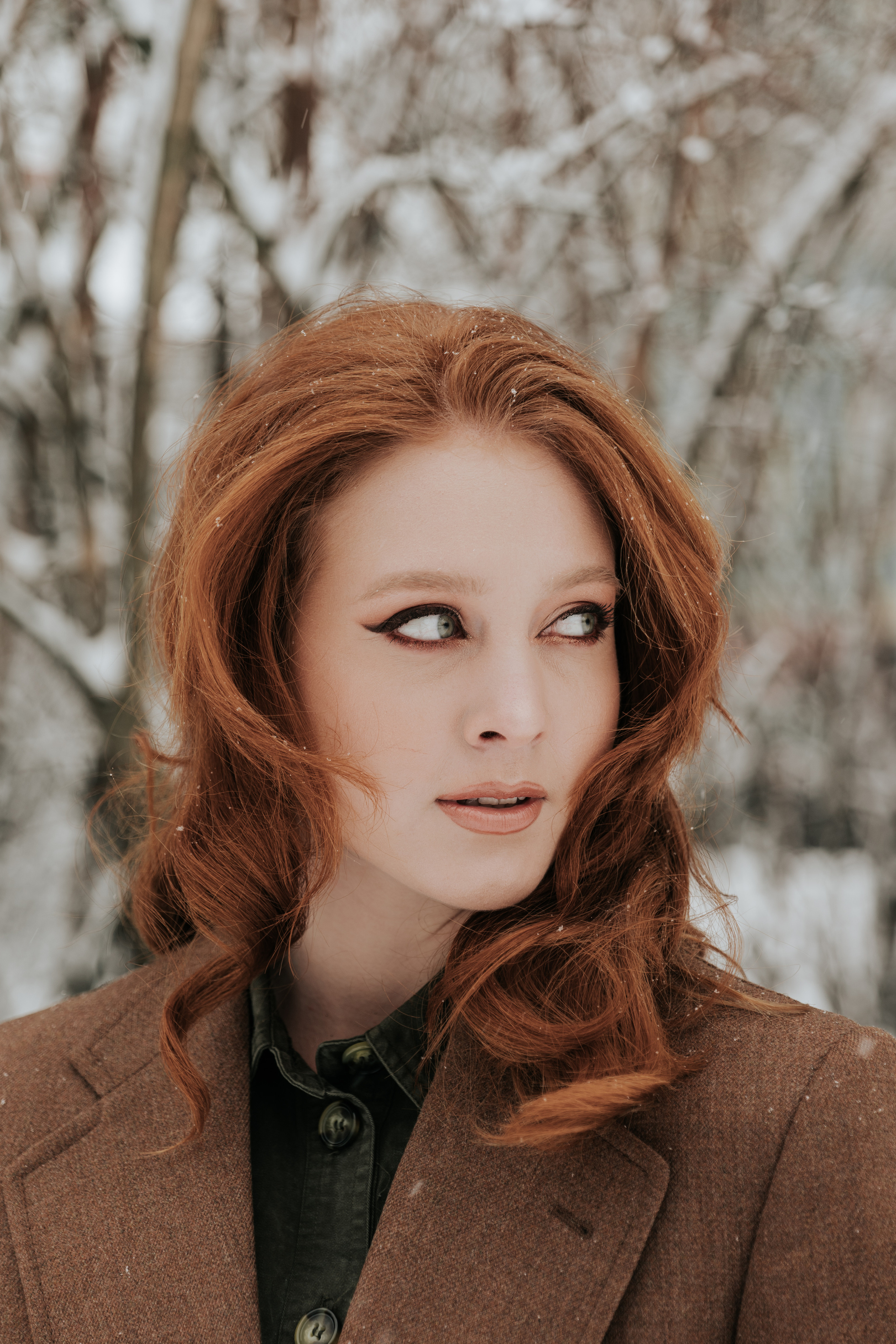 Зимова фотосесія з Анастасією. Весільний та репортажний фотограф в Чернівцях, Олексій Зацерковний