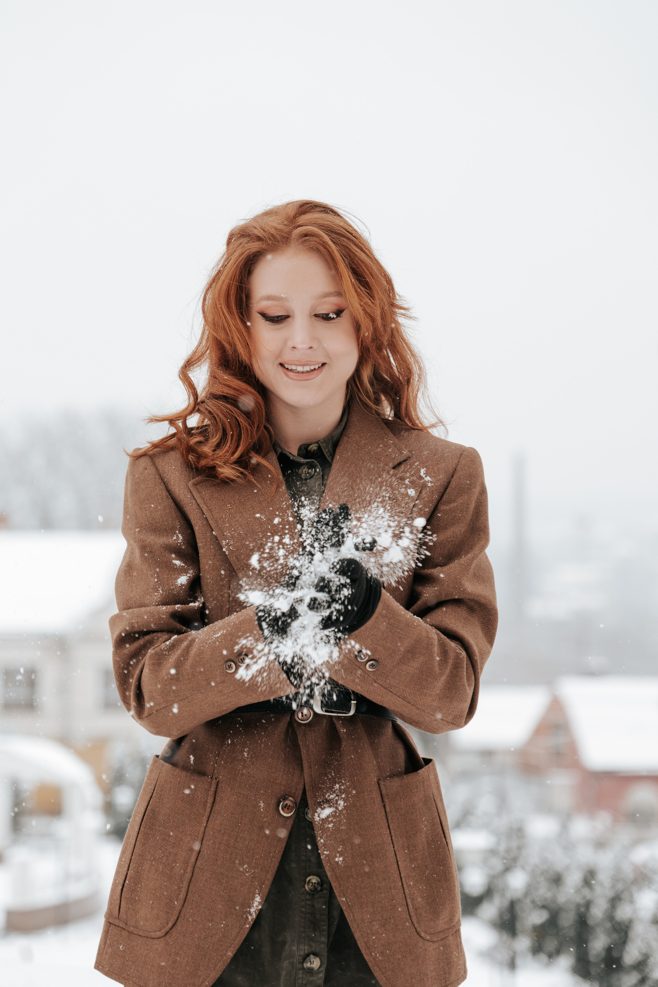 Зимова фотосесія з Анастасією. Весільний та репортажний фотограф в Чернівцях, Олексій Зацерковний
