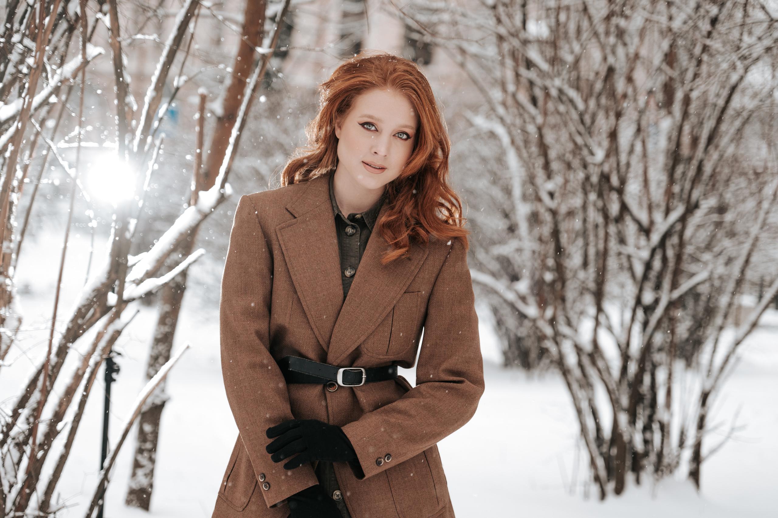 Зимова фотосесія з Анастасією. Весільний та репортажний фотограф в Чернівцях, Олексій Зацерковний