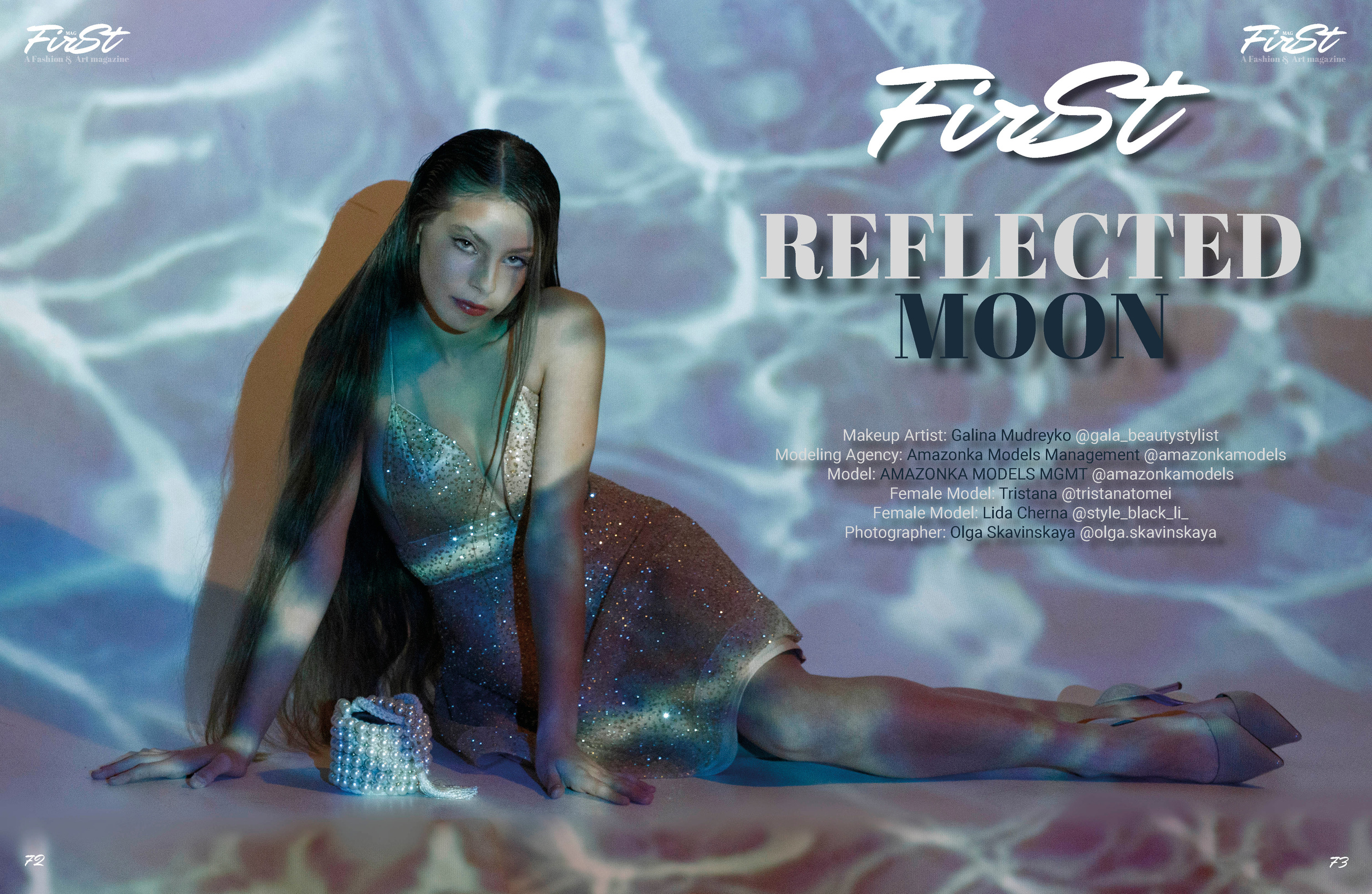 The first magazine: Print January 2021 Reflected moon. Фешн, имиджевый и предметный фотограф в Украине и ОАЭ