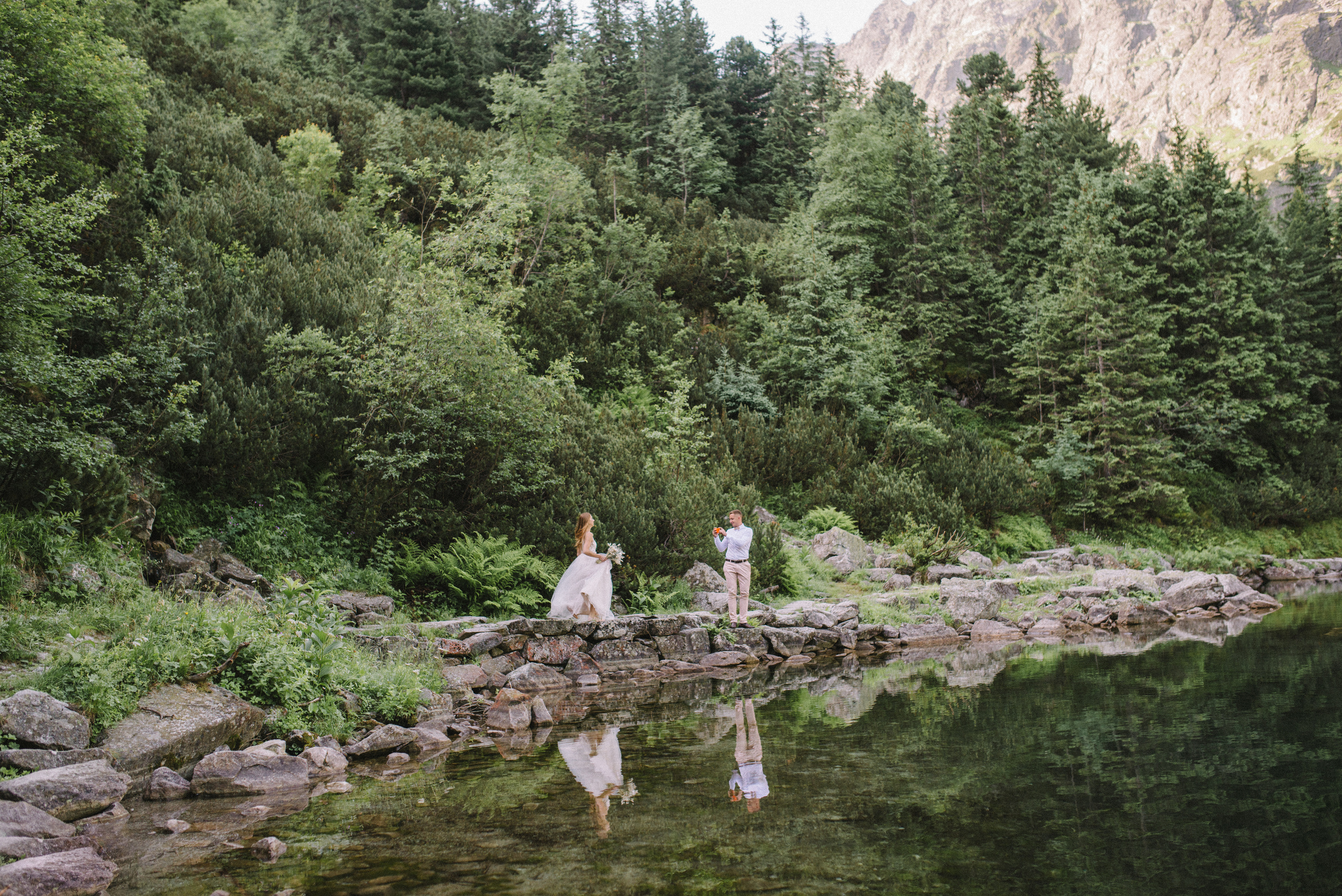 Свадебная серия на Морском Оке. FOTOGRAF Ryzhykova Valentyna Kraków Polska