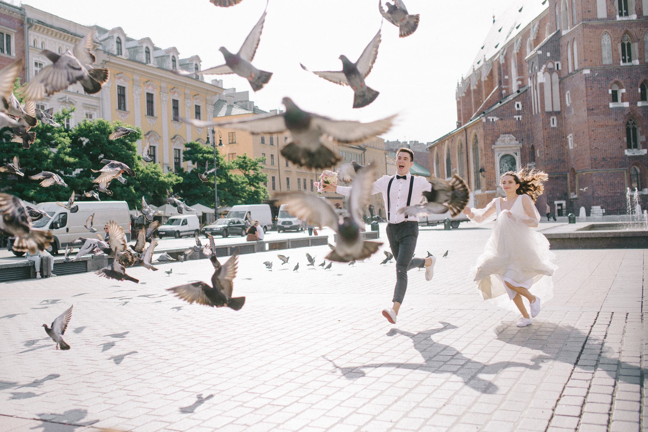 Свадебная съемка в Кракове. FOTOGRAF Ryzhykova Valentyna Kraków Polska