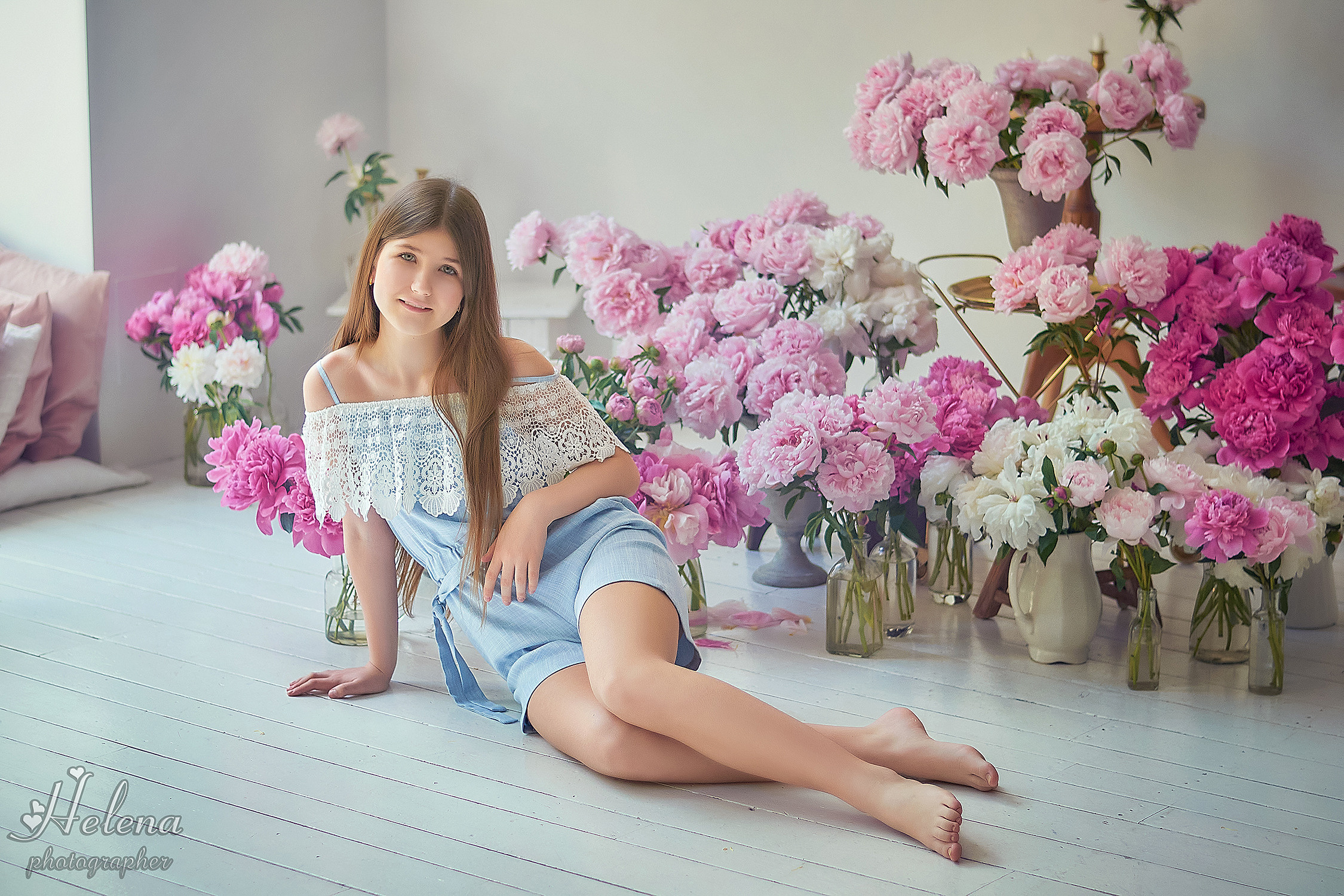 Пионовый рай для Полины. Фотограф в Одессе, Киеве, Донецке Helena