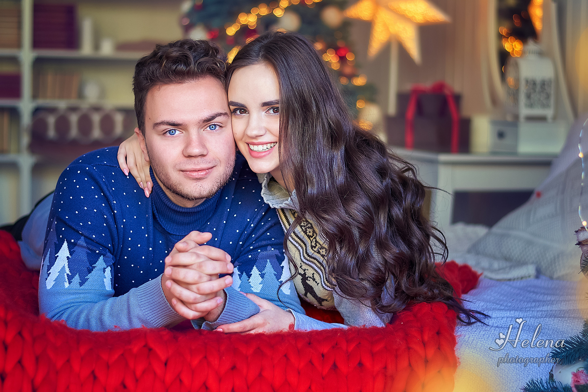 Новогодняя фотосессия Love story. Фотограф в Одессе, Киеве, Донецке Helena