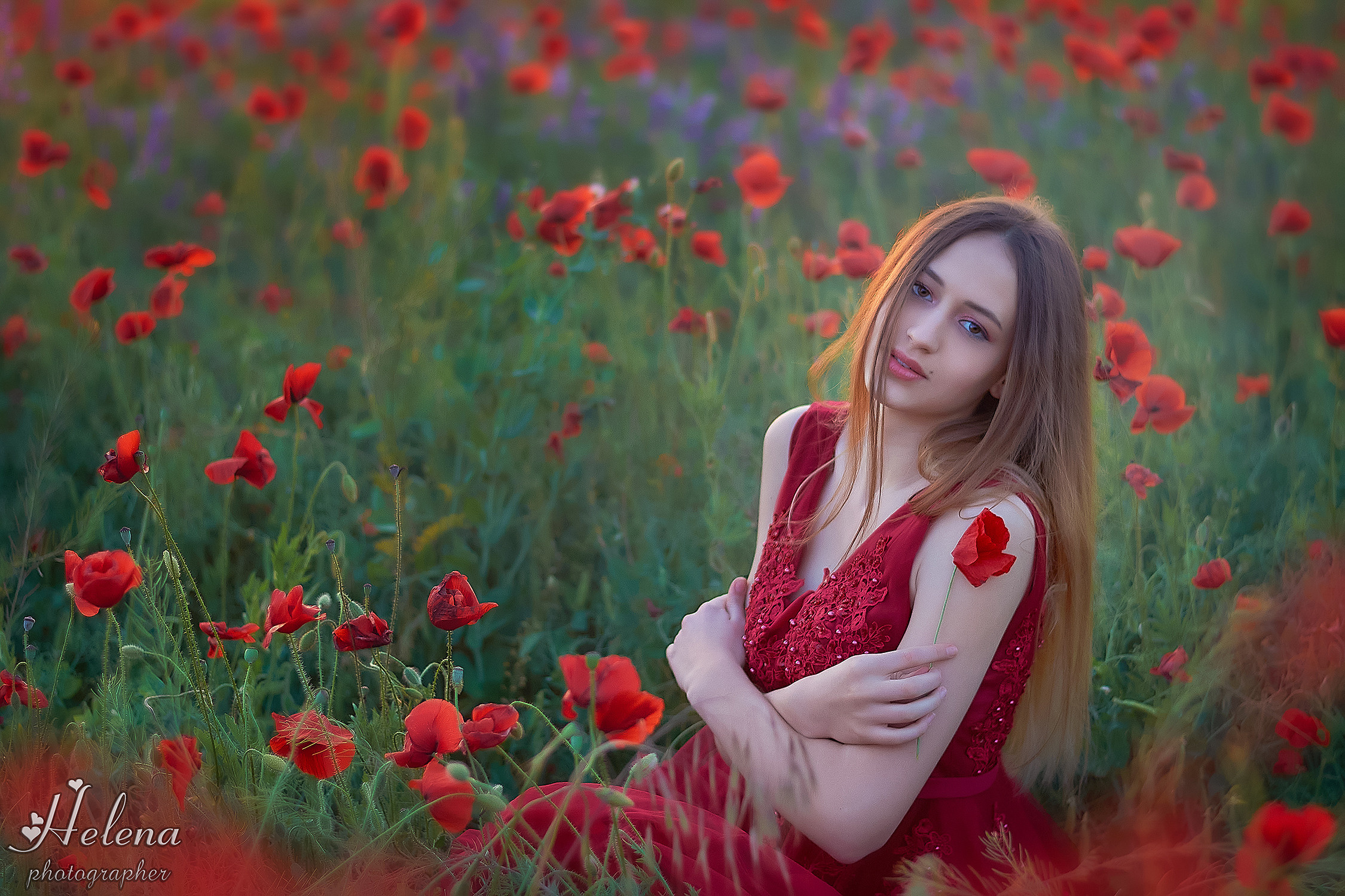 Маковое поле. Уля и Наташа. Фотограф в Одессе, Киеве, Донецке Helena