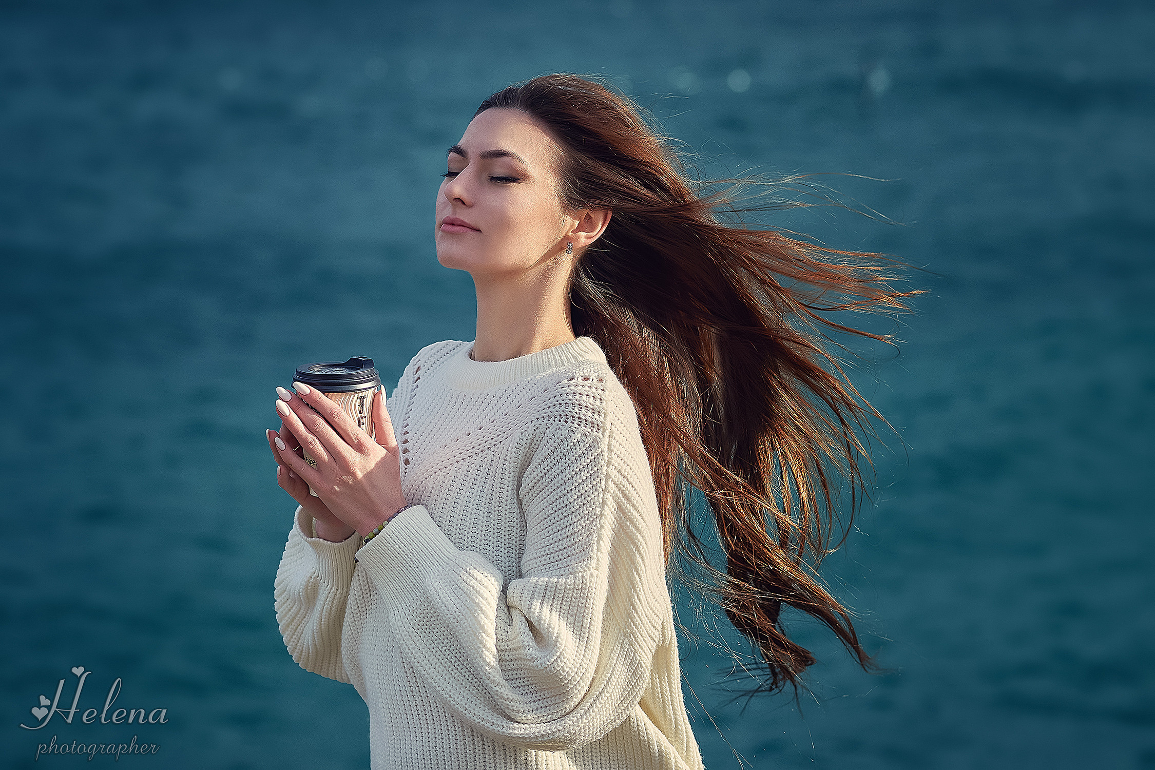 Зимняя фотосессия у моря. Фотограф в Одессе, Киеве, Донецке Helena