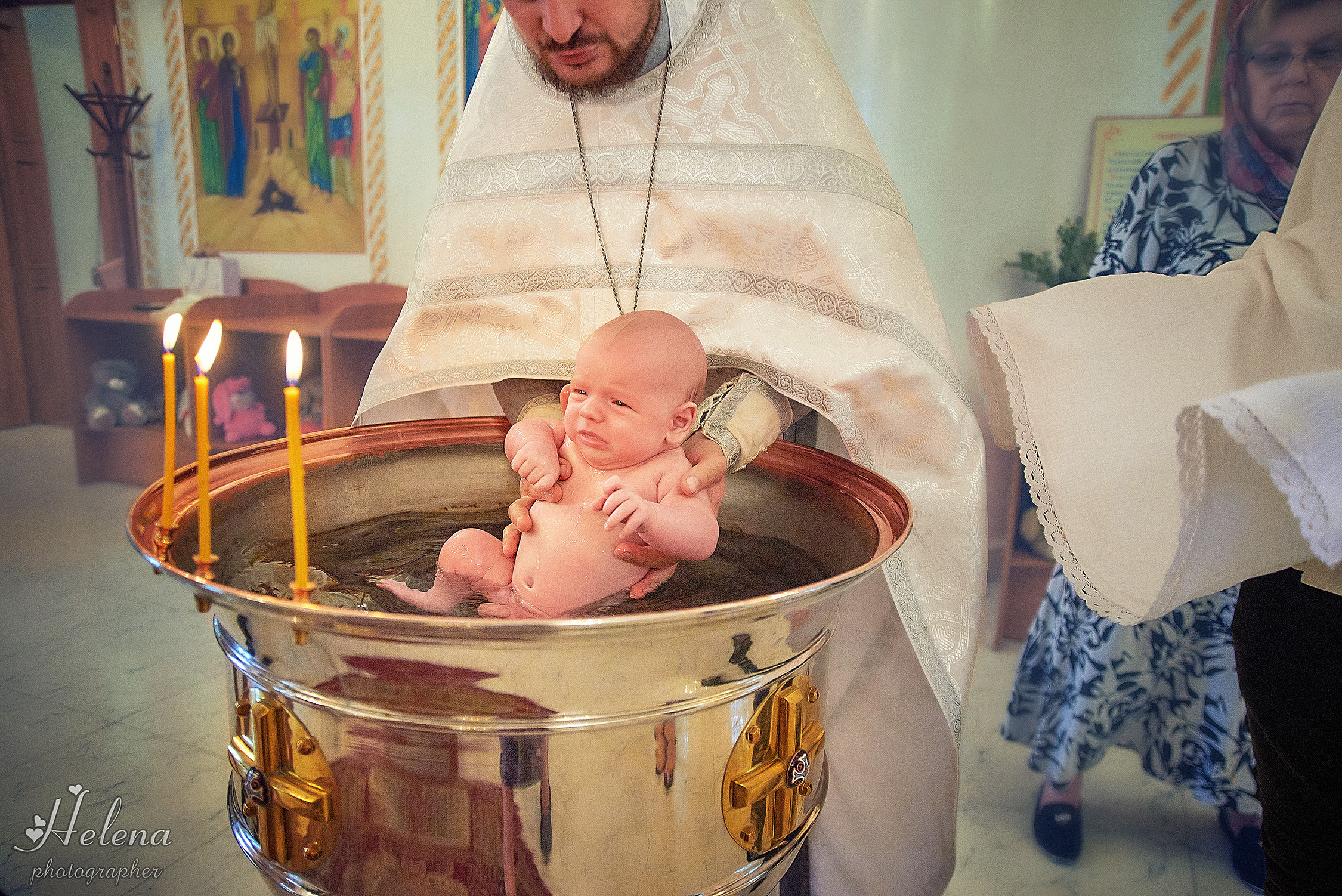 Крещение Давид. Фотограф в Одессе, Киеве, Донецке Helena