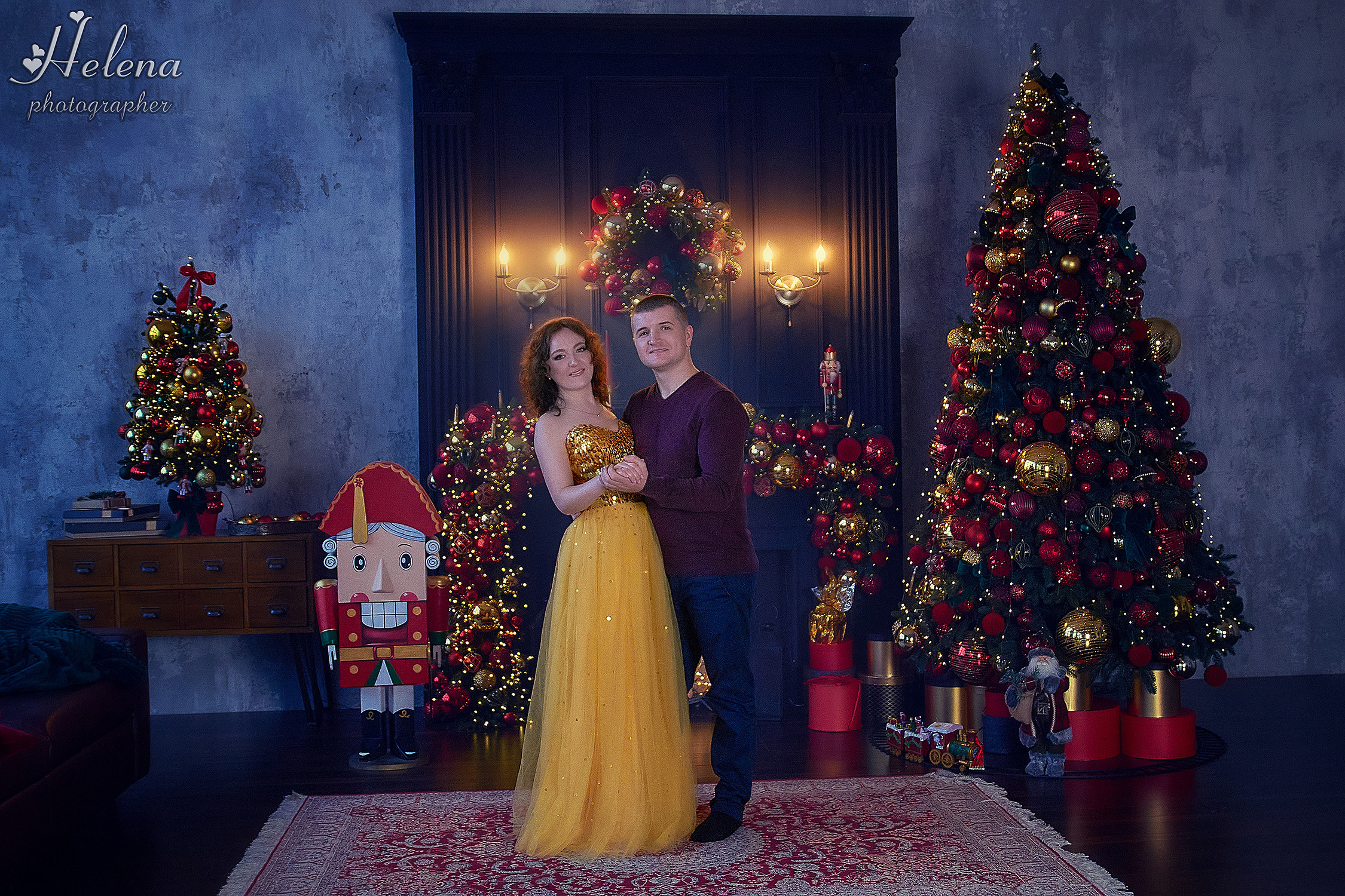 Семейная новогодняя съёмка. Фотограф в Одессе, Киеве, Донецке Helena