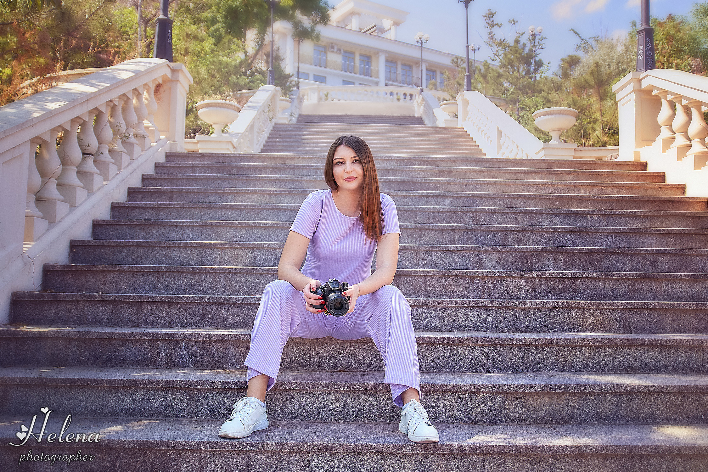 Весенняя фотопрогулка с Ариной. Фотограф в Одессе, Киеве, Донецке Helena