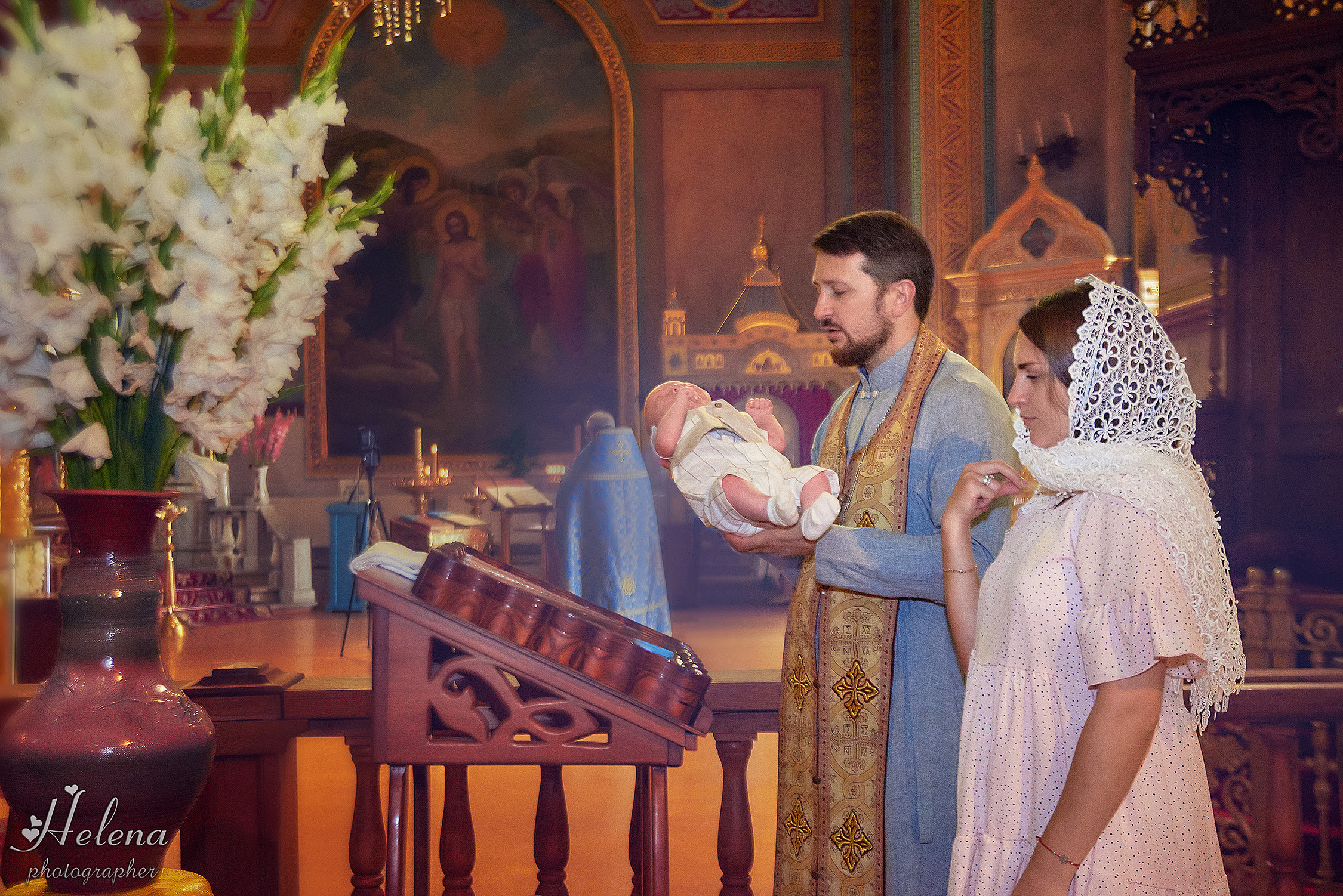 Крещение Давид. Фотограф в Одессе, Киеве, Донецке Helena